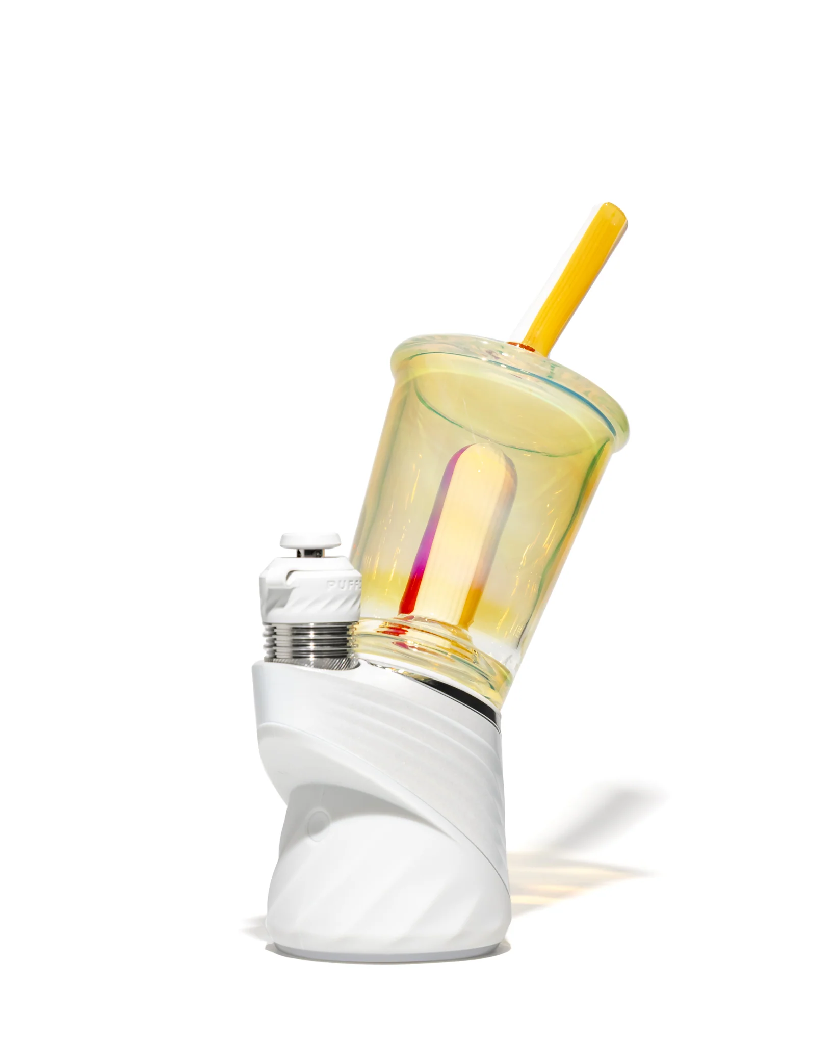 Greek Glass - Puffco Cup Attachment - Clear Silver Fume (Gas) - Image 10