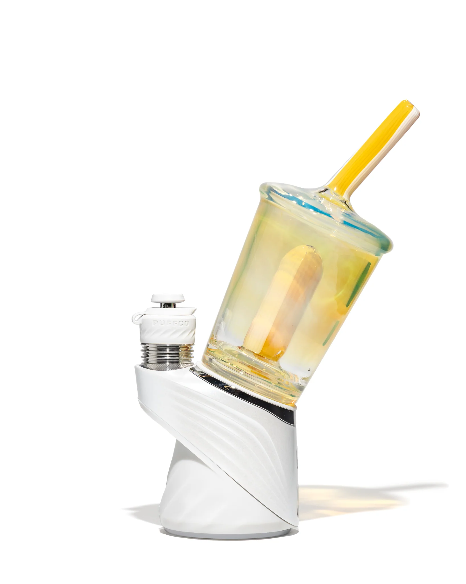 Greek Glass - Puffco Cup Attachment - Clear Silver Fume (Gas) - Image 3