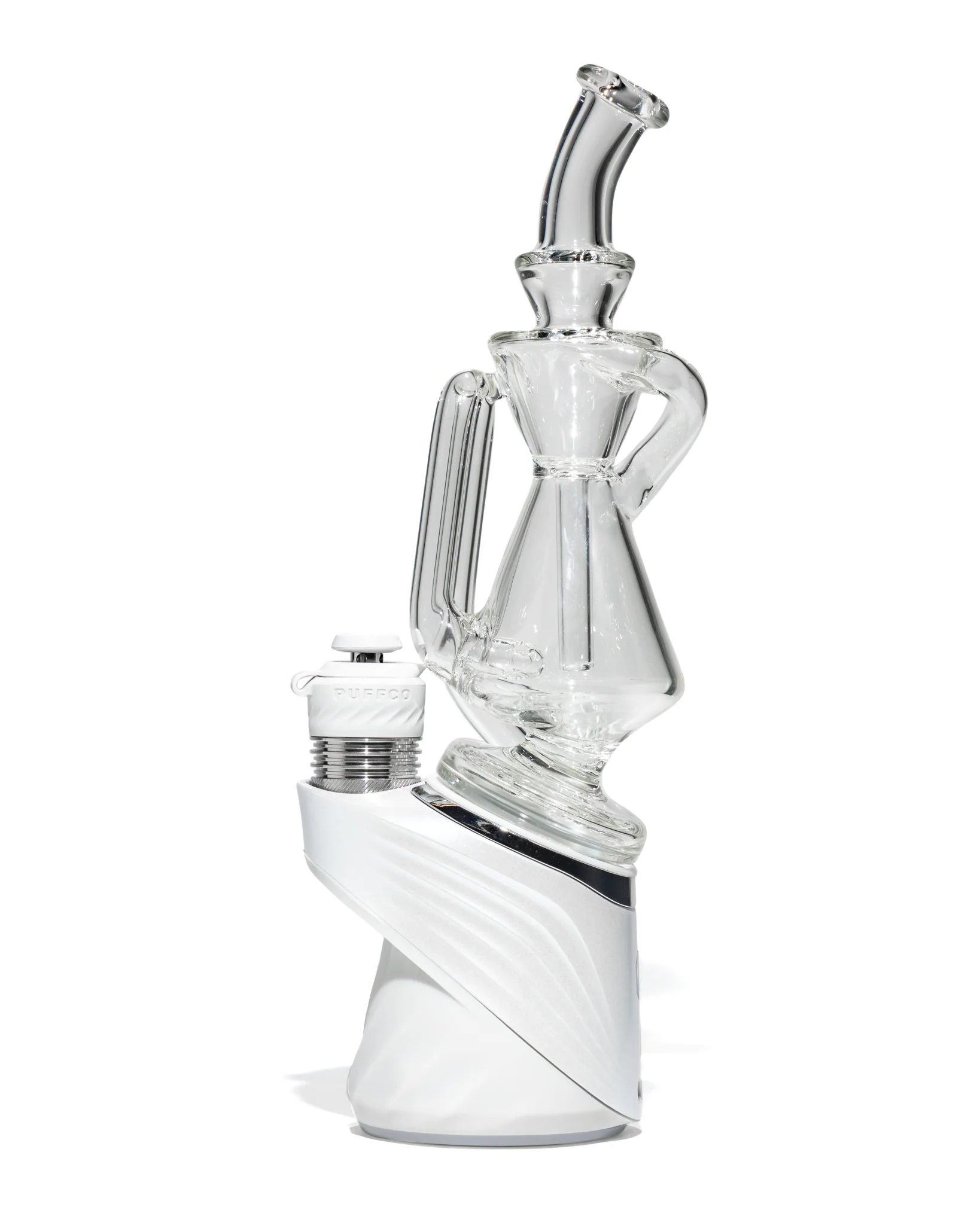 Greek Glass - Puffco Recycler Attachment - Clear - Image 3