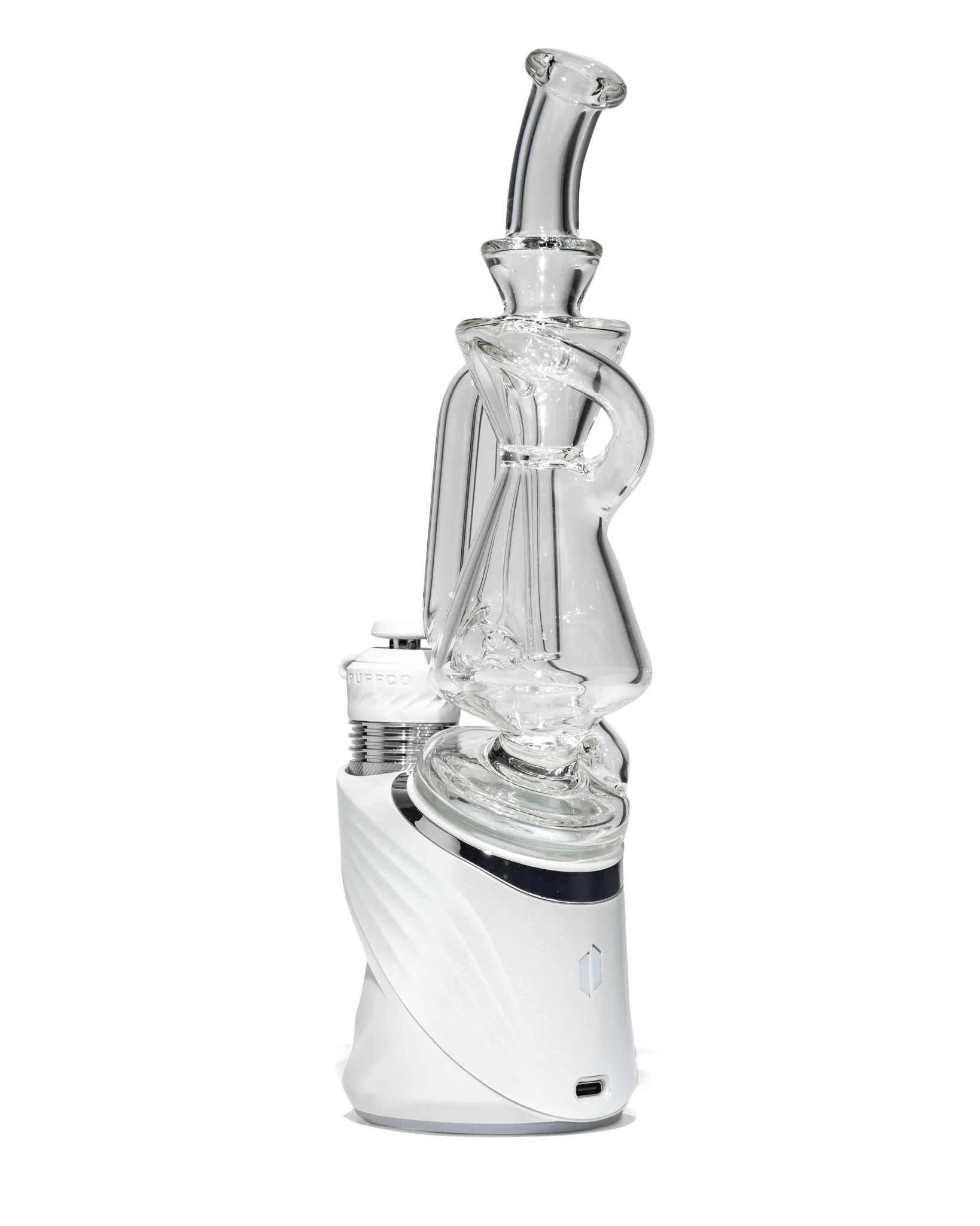 Greek Glass - Puffco Recycler Attachment - Clear - Image 4
