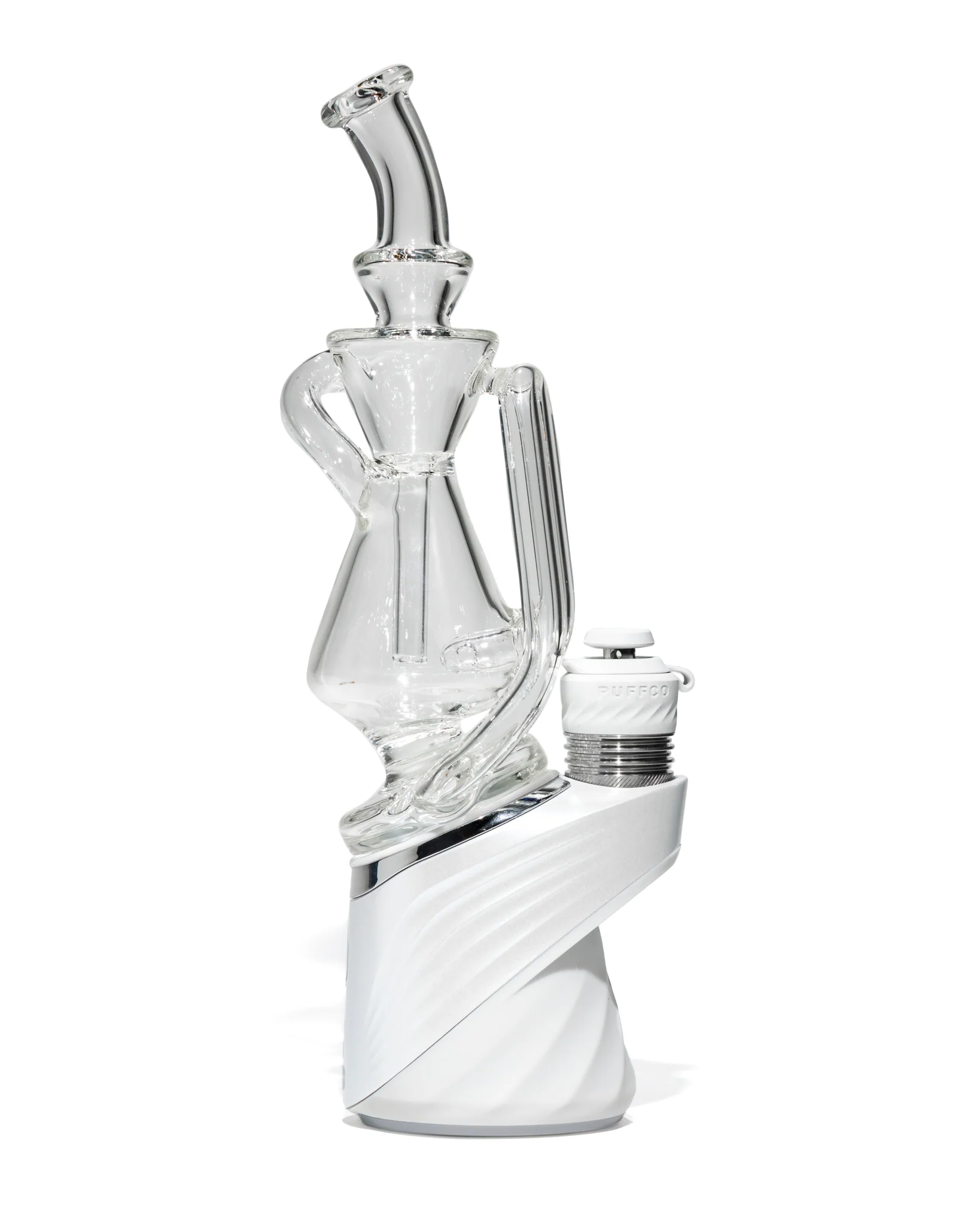 Greek Glass - Puffco Recycler Attachment - Clear - Image 7