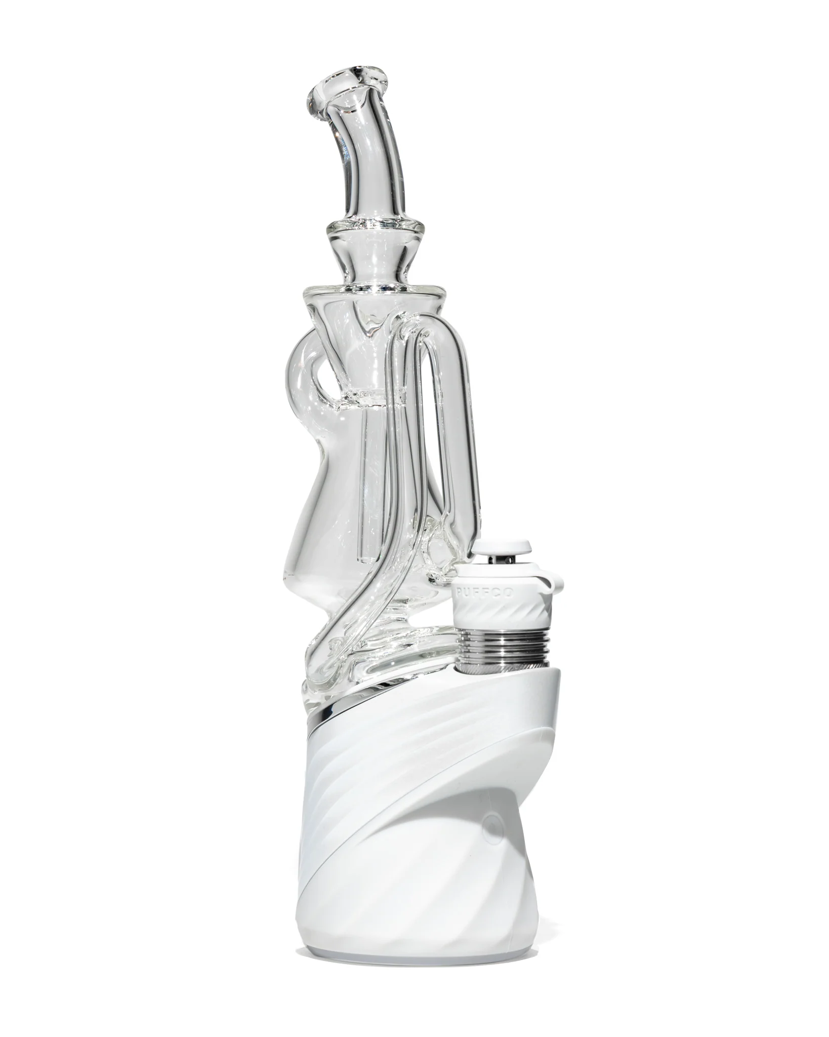 Greek Glass - Puffco Recycler Attachment - Clear - Image 8