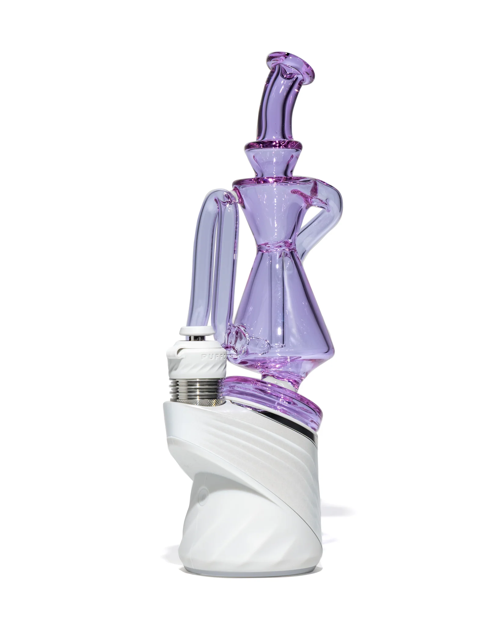 Greek Glass - Puffco Recycler Attachment - Purple (CFL) - Image 10
