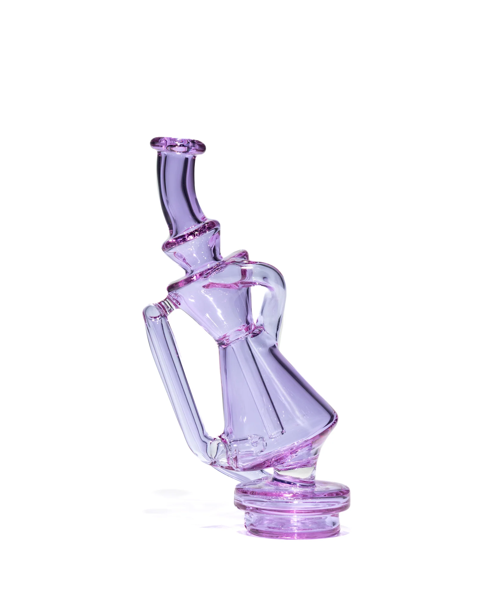 Greek Glass - Puffco Recycler Attachment - Purple (CFL) - Image 2