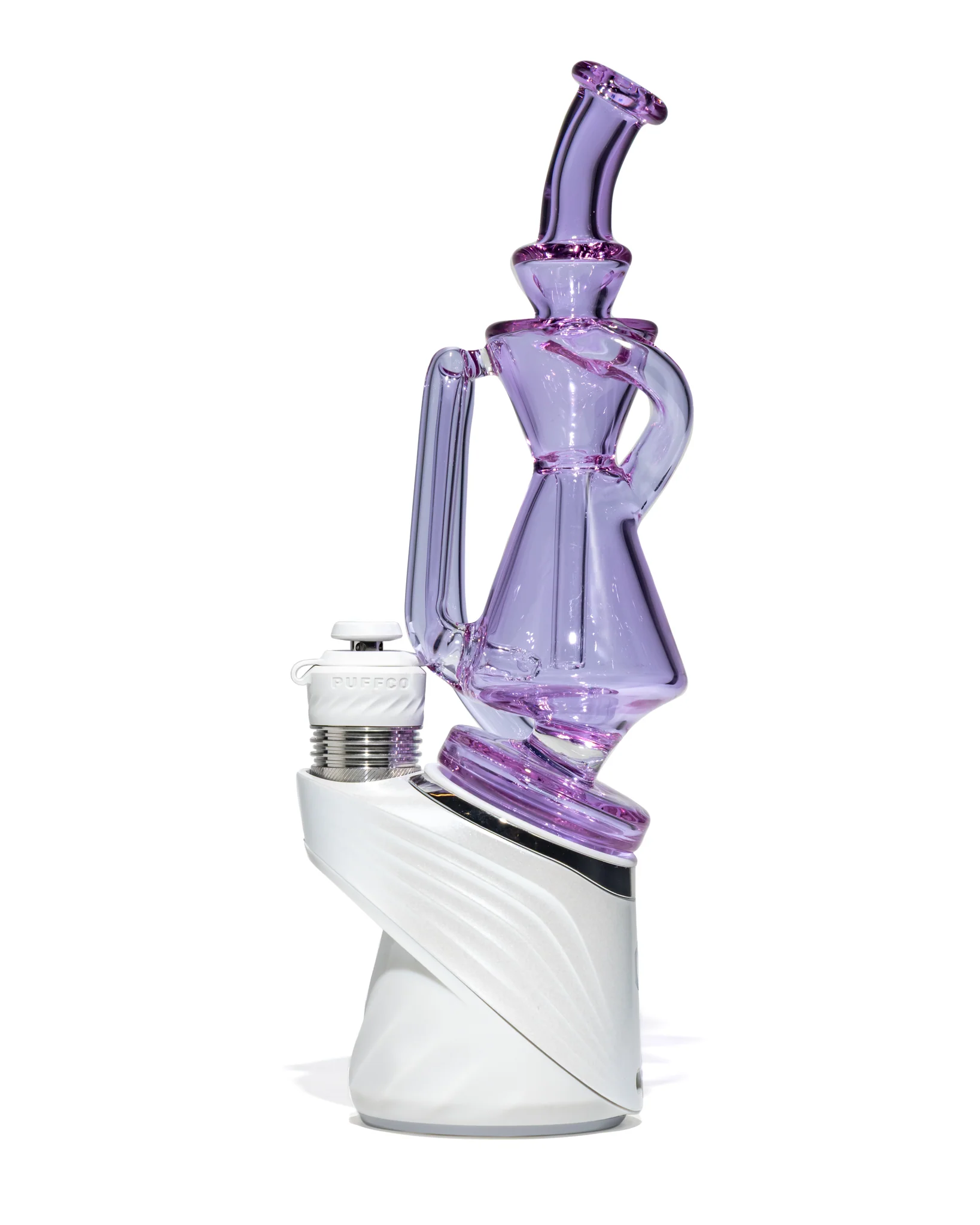Greek Glass - Puffco Recycler Attachment - Purple (CFL) - Image 3