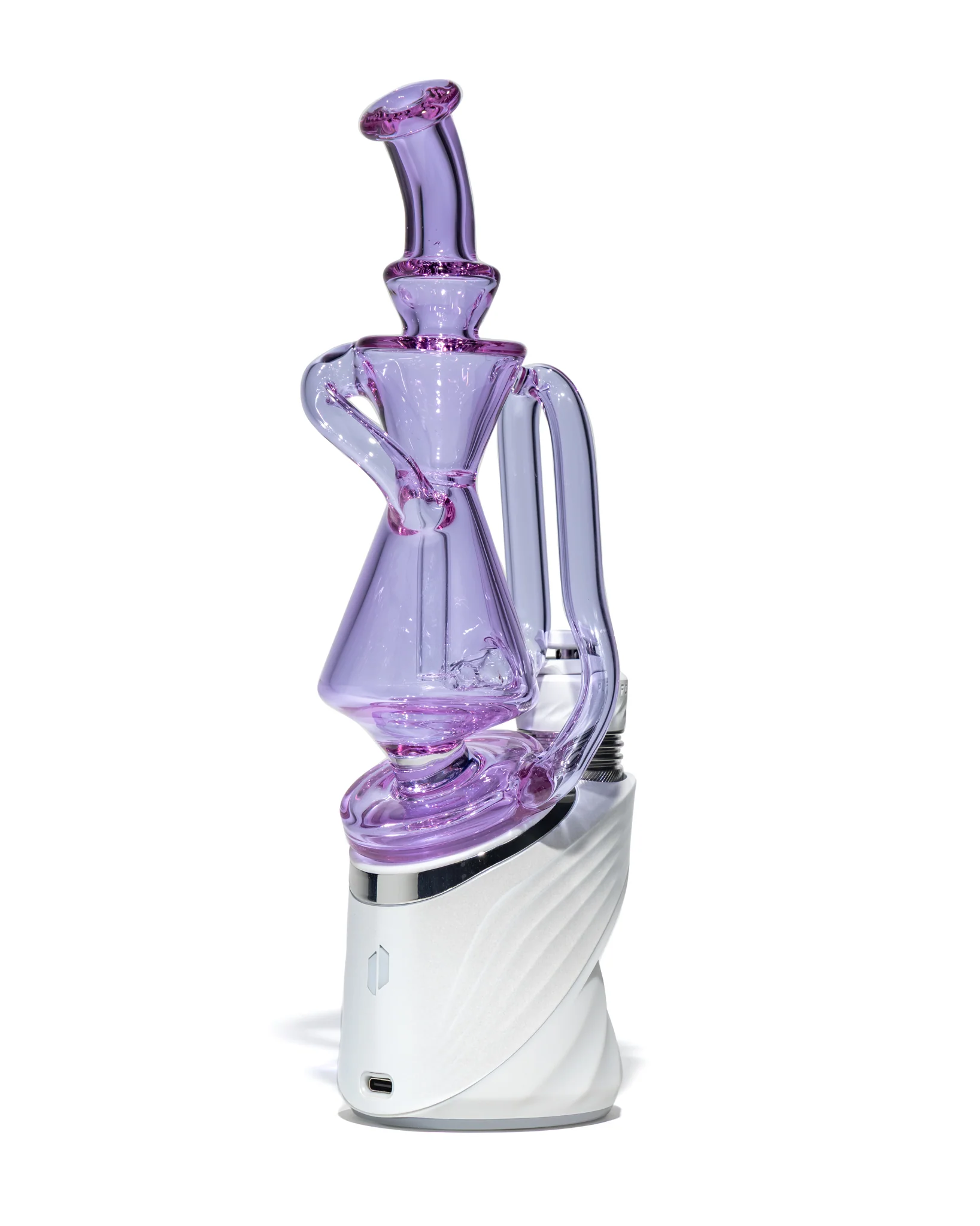 Greek Glass - Puffco Recycler Attachment - Purple (CFL) - Image 6