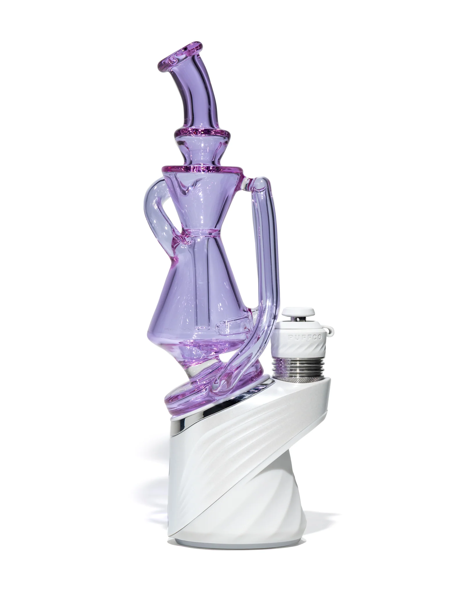 Greek Glass - Puffco Recycler Attachment - Purple (CFL) - Image 7