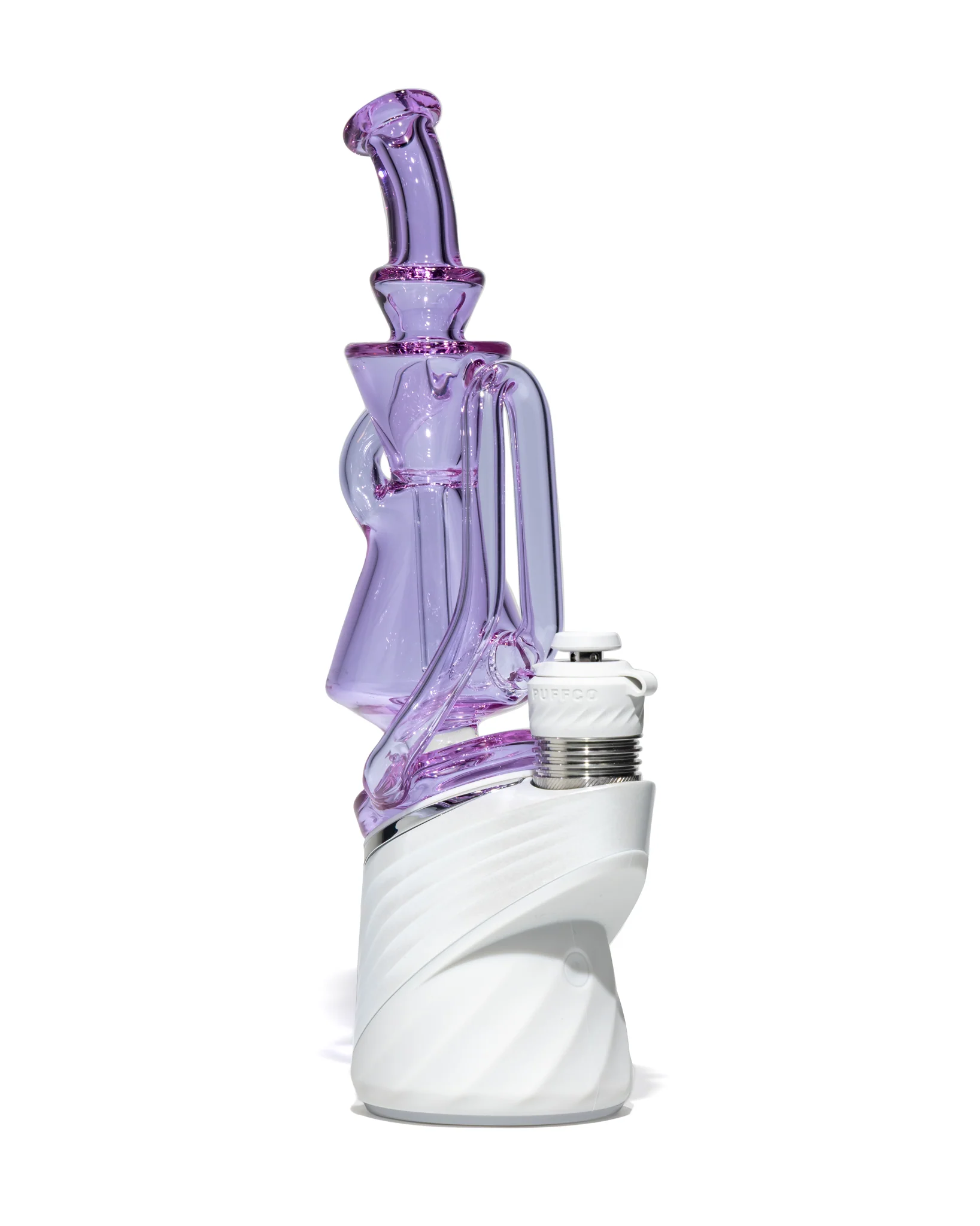 Greek Glass - Puffco Recycler Attachment - Purple (CFL) - Image 8