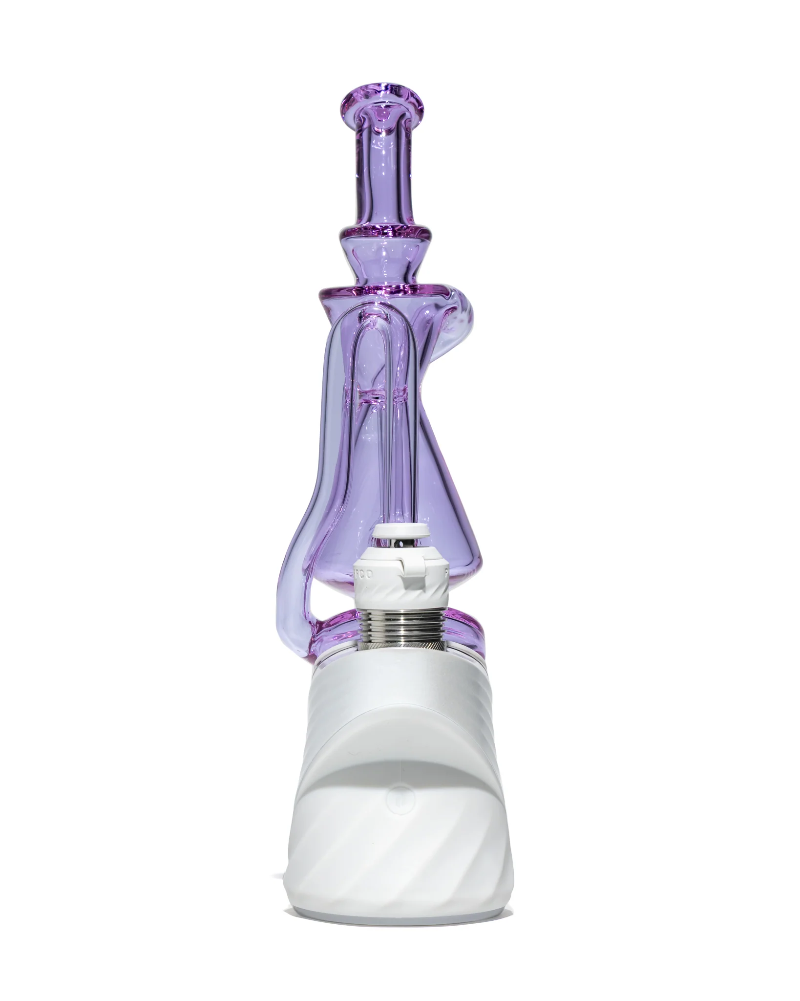 Greek Glass - Puffco Recycler Attachment - Purple (CFL) - Image 9