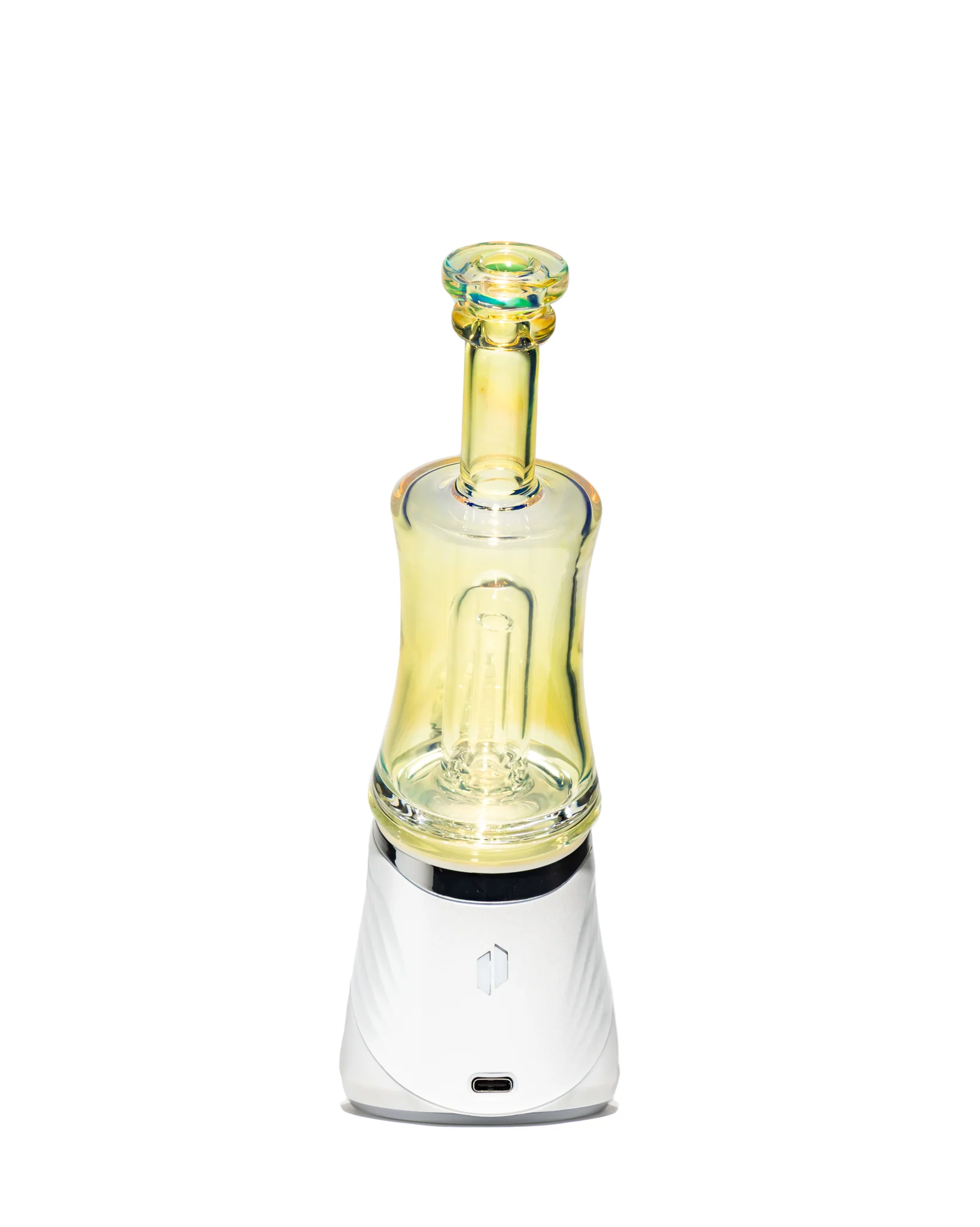 Greek Glass - Puffco Topper Attachment - Clear Silver Fume - Image 5