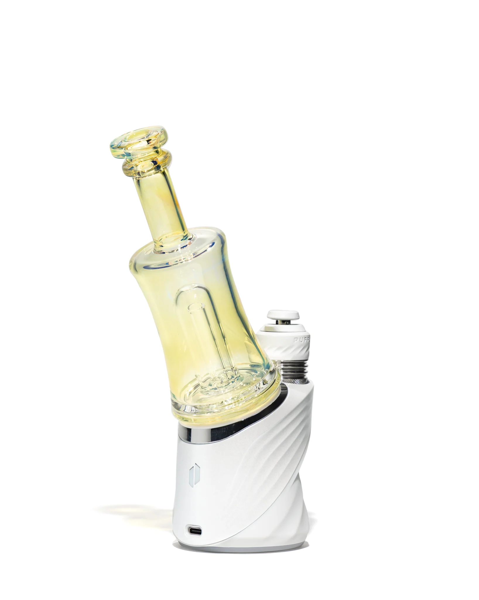 Greek Glass - Puffco Topper Attachment - Clear Silver Fume - Image 6