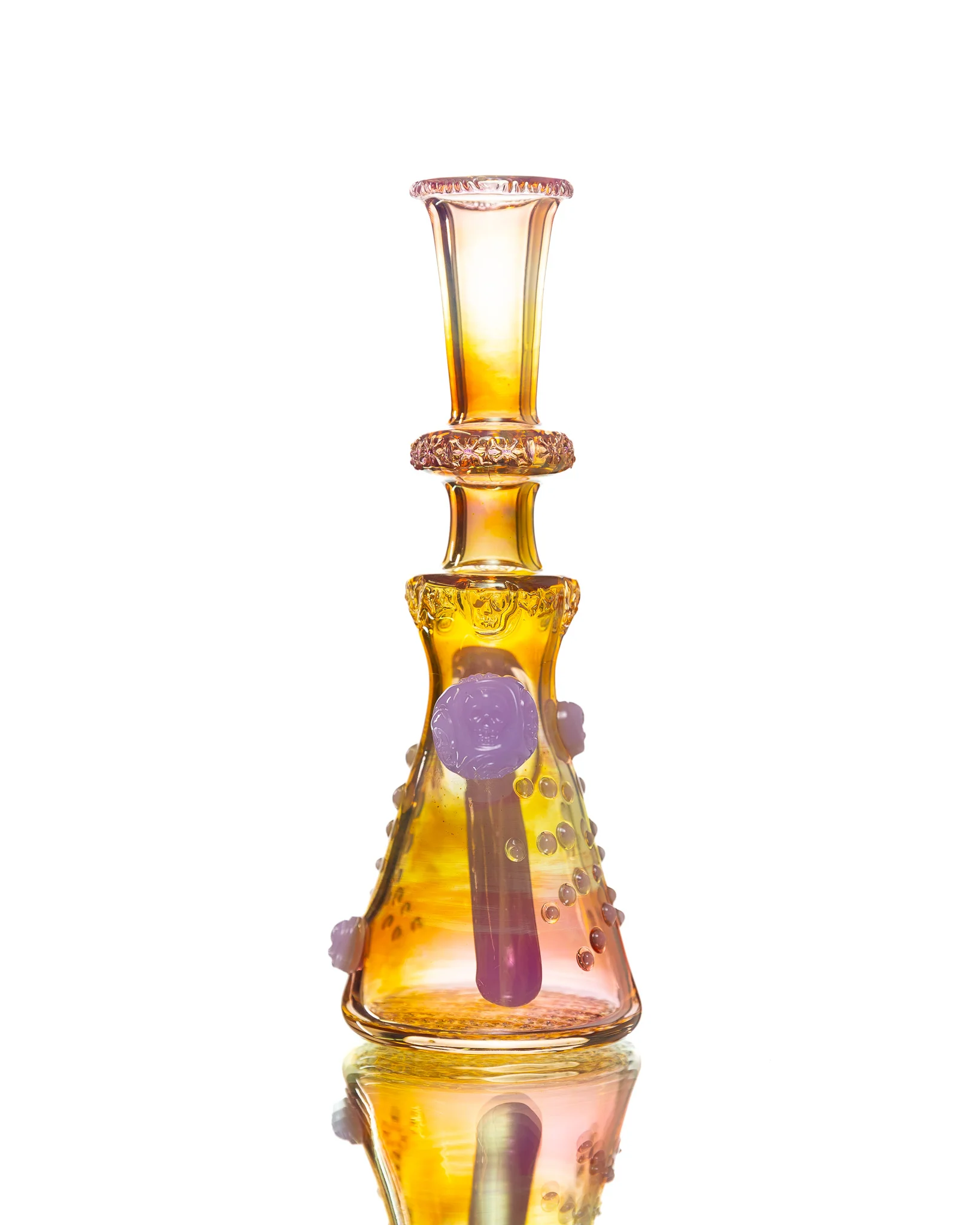 Hensley Glass - Poison Bottle Jammer - Orange & Purple - Image 2