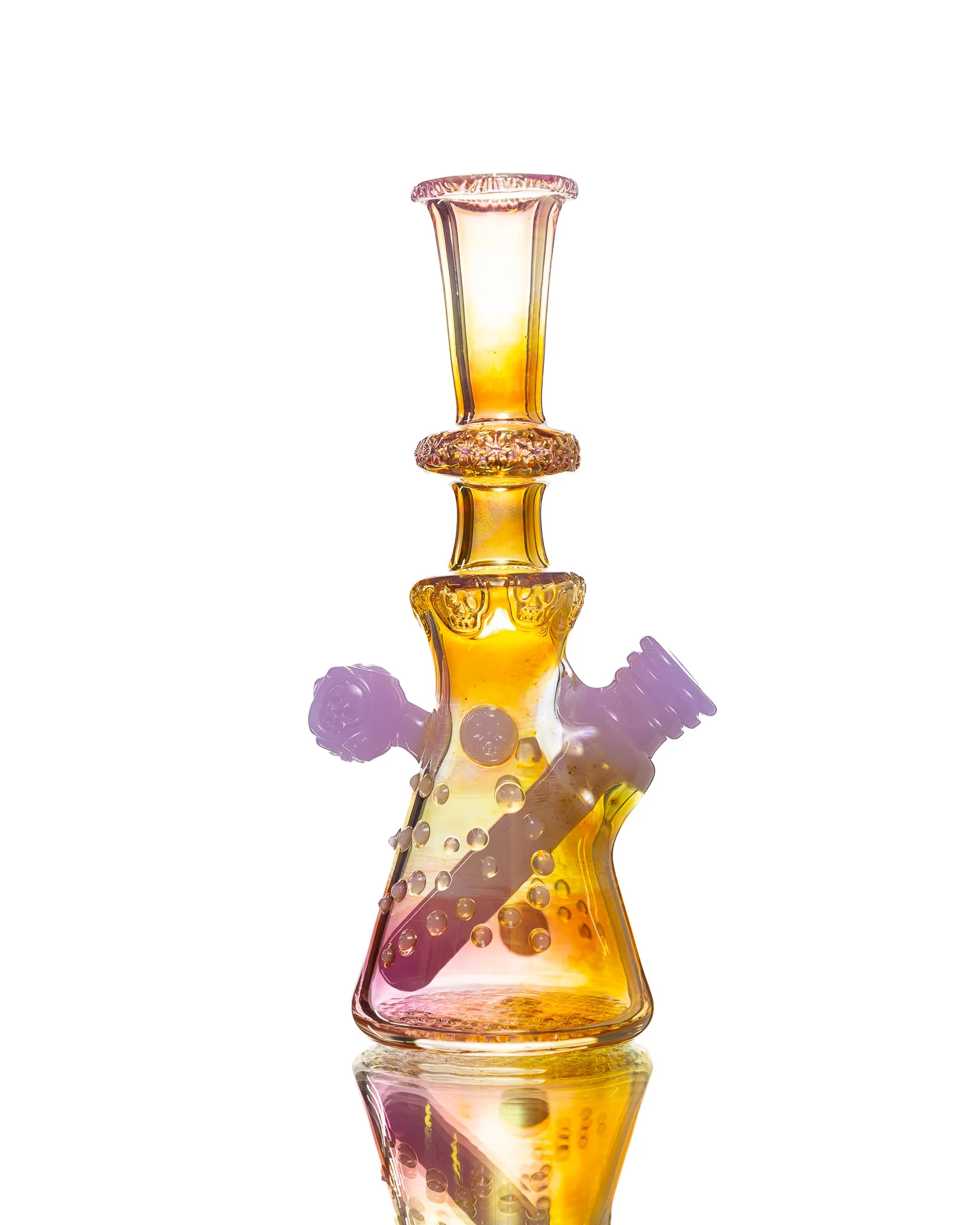 Hensley Glass - Poison Bottle Jammer - Orange & Purple - Image 3