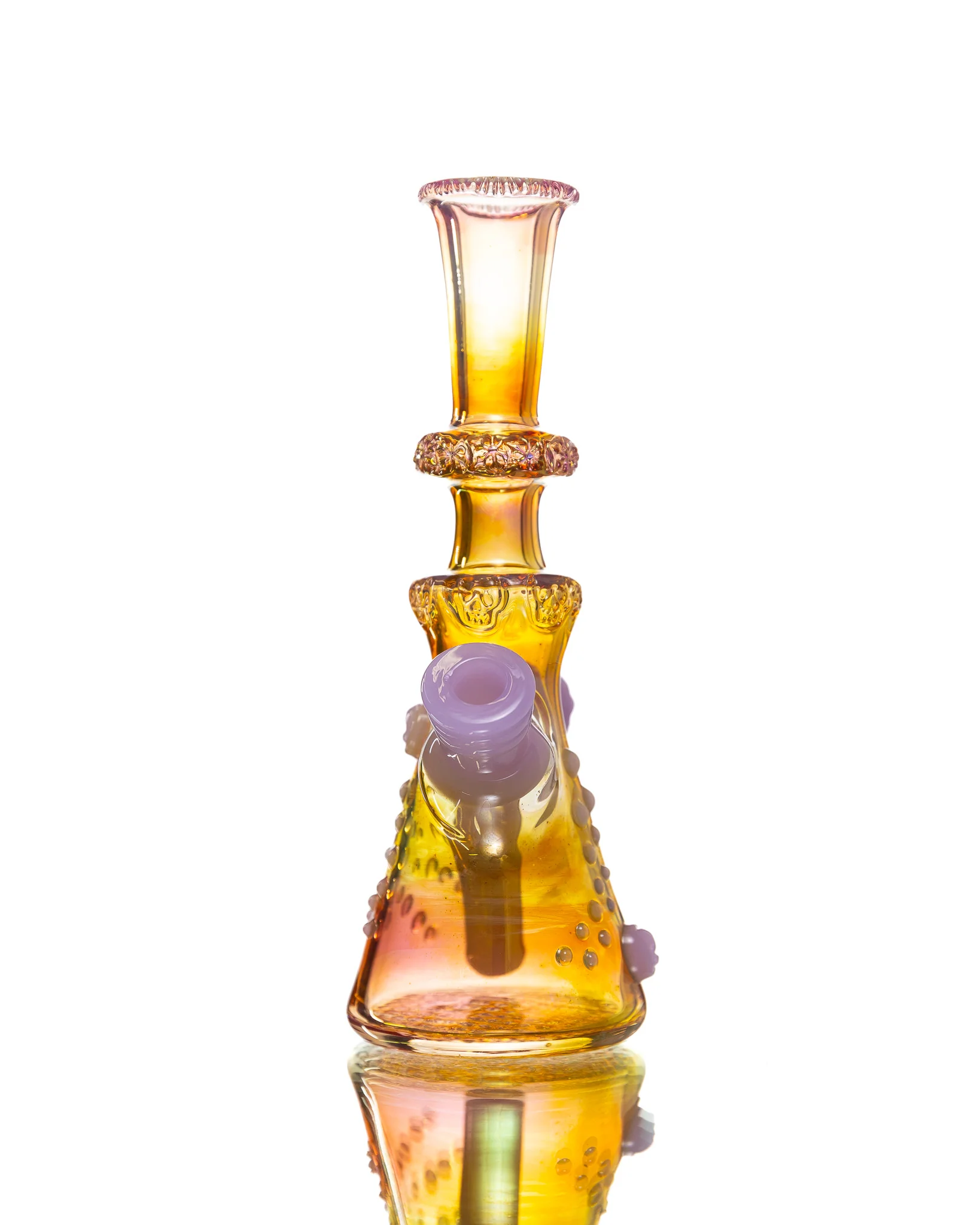 Hensley Glass - Poison Bottle Jammer - Orange & Purple - Image 4