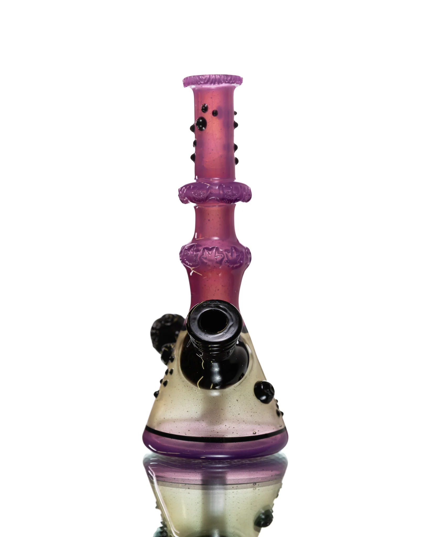 Hensley Glass - Poison Bottle Jammer - Purple, White & Black - Image 5