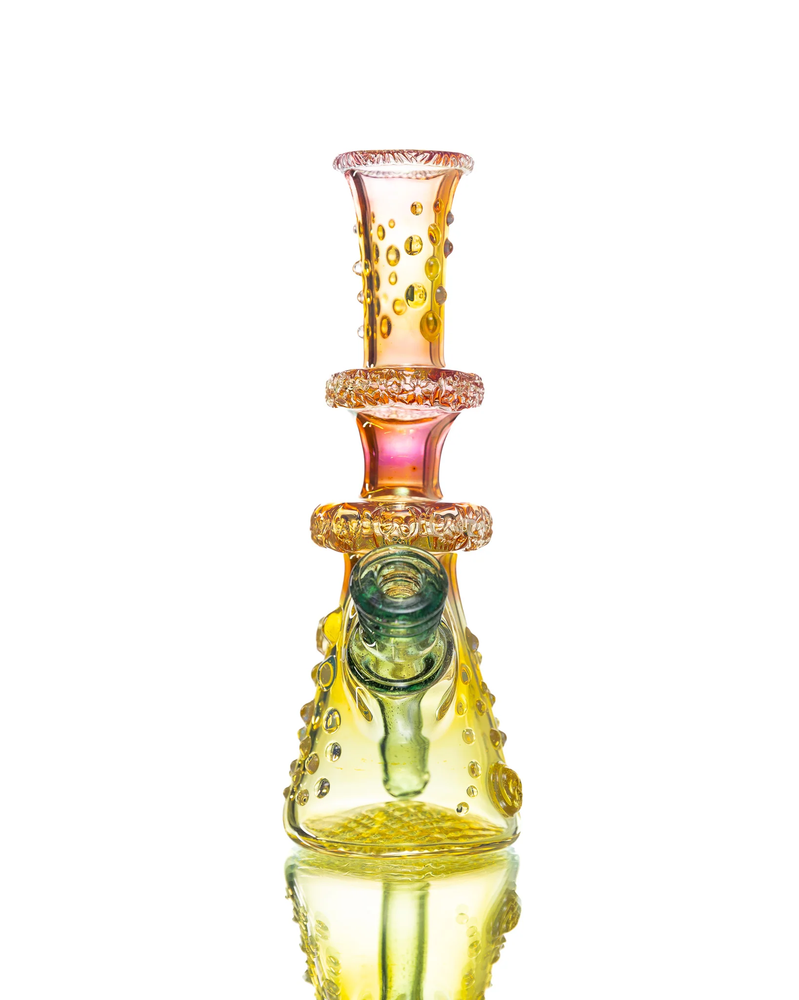 Hensley Glass - Poison Bottle Jammer - Yellow, Pink & Blue - Image 4