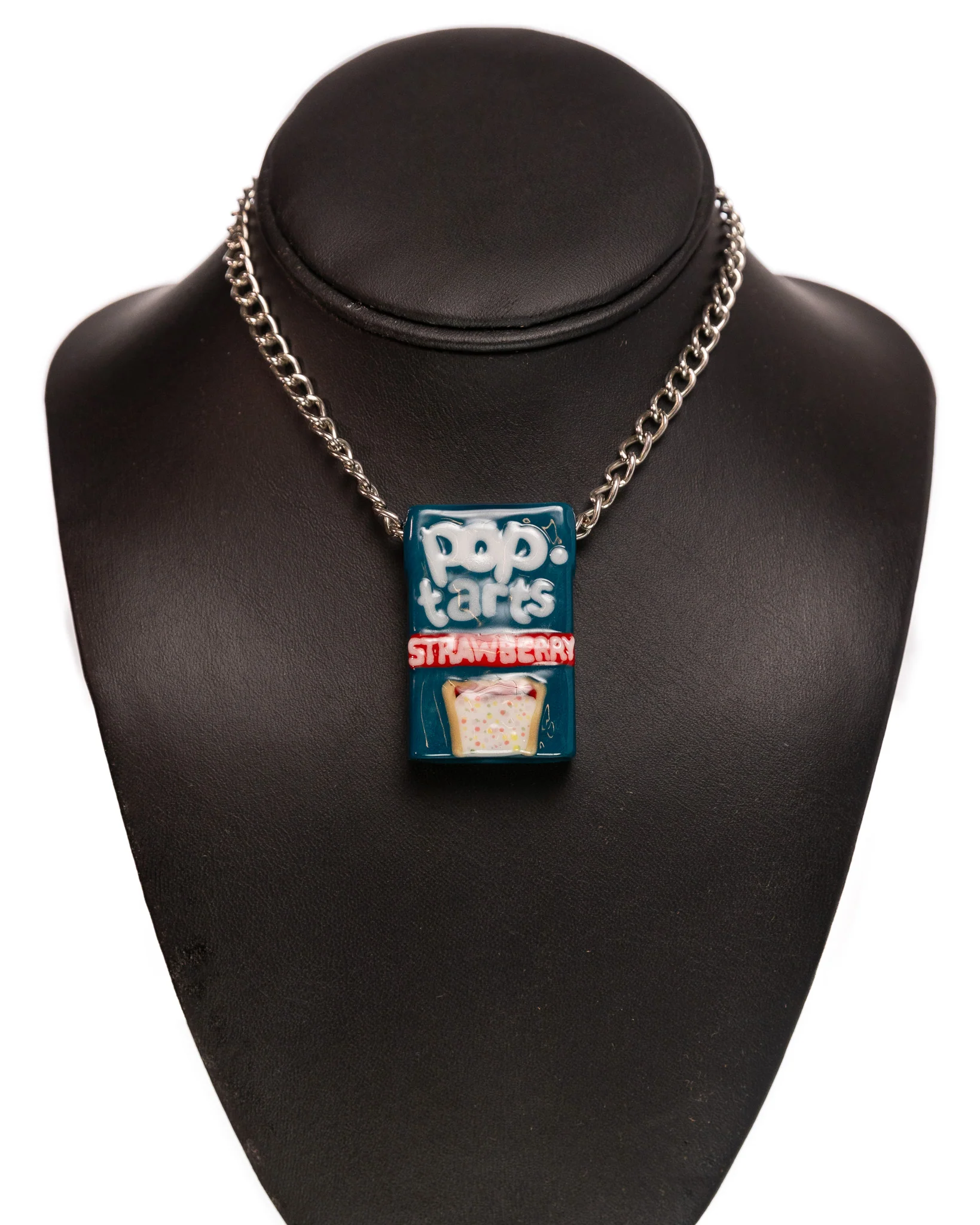 Heretic Glass - Box Pendant - Strawberry Pop Tarts - Image 2