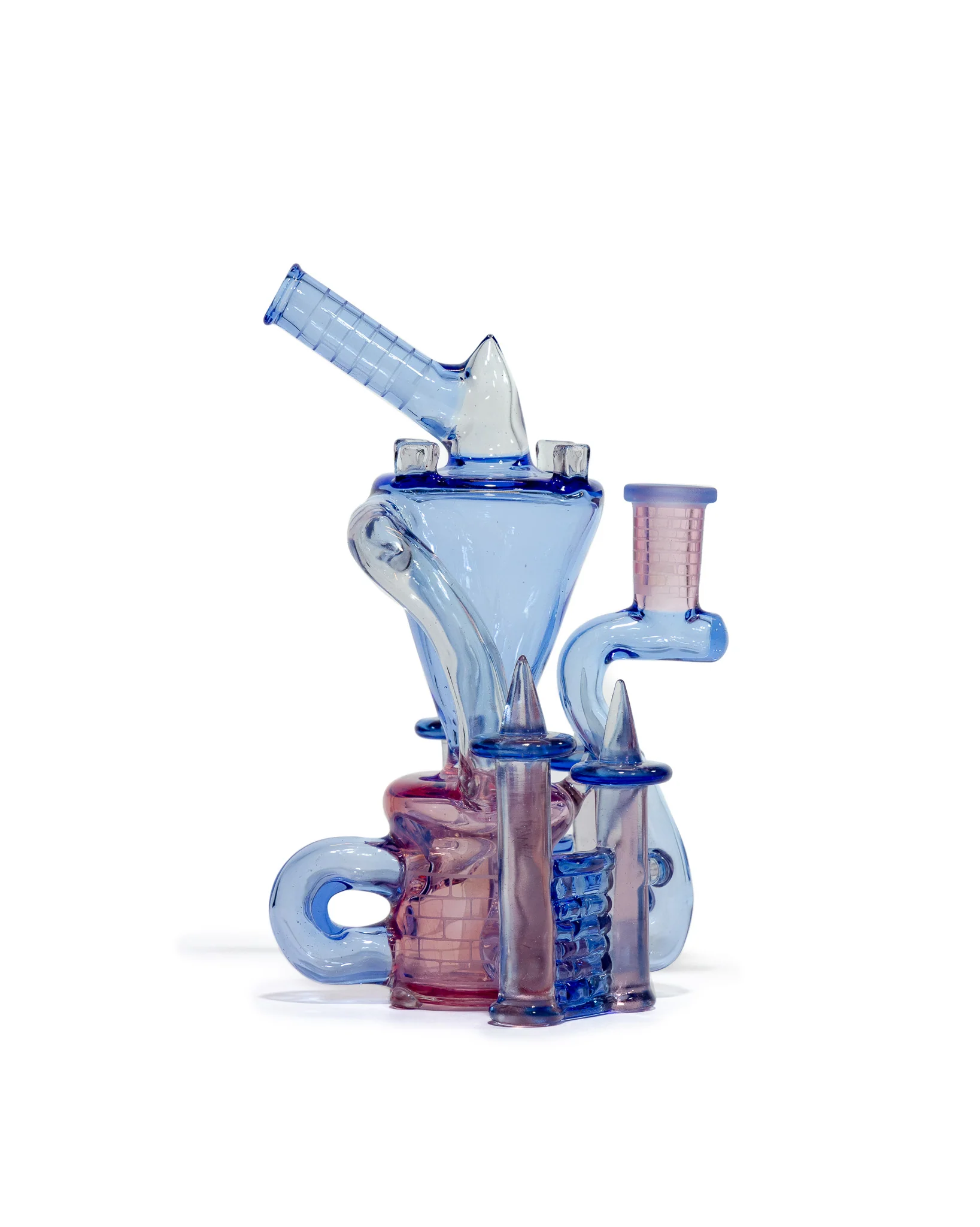 Jebb Glass - Medium Klein Castle Recycler - Voodoo x Blue Dream (CFL) 1/1 - Image 3