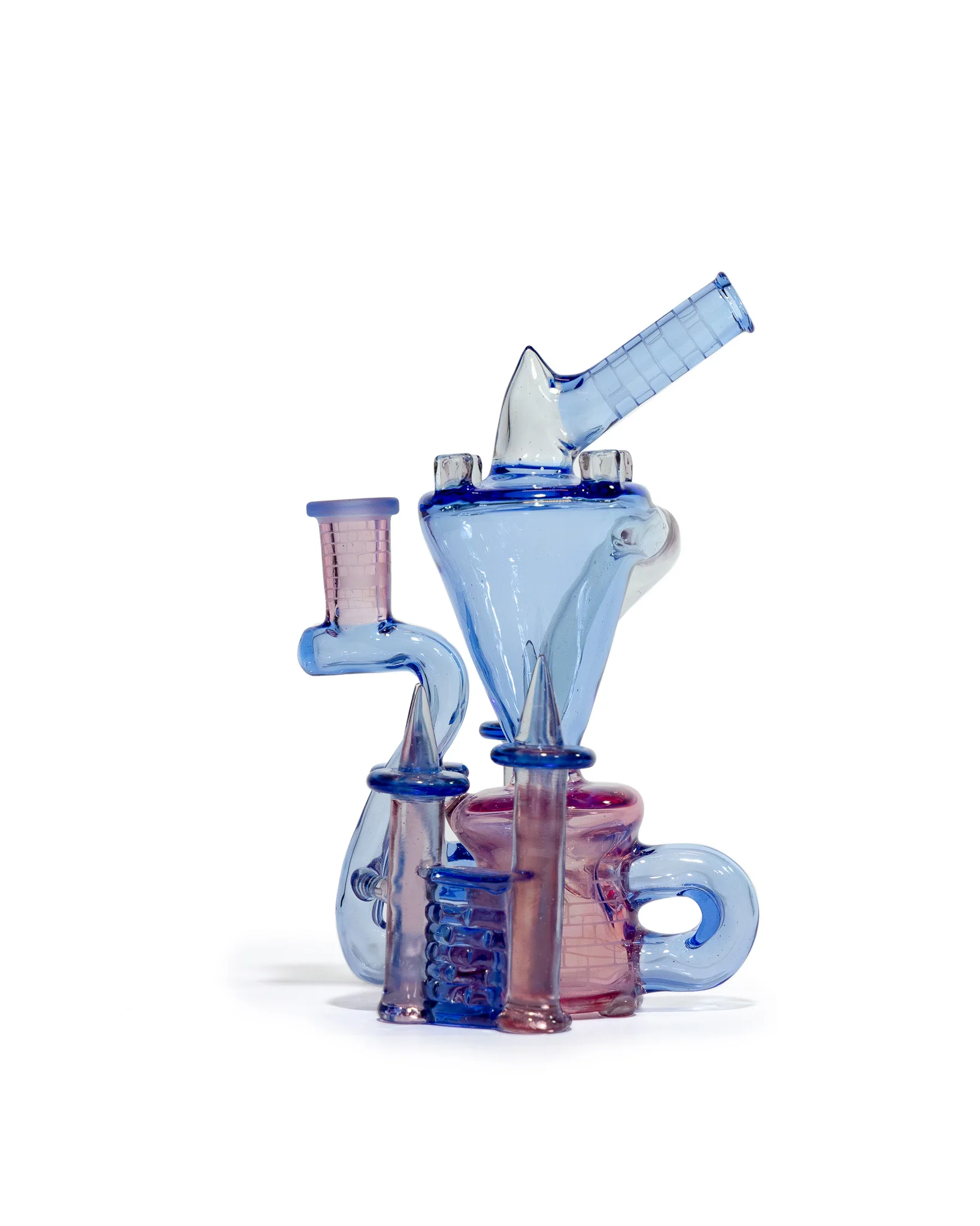Jebb Glass - Medium Klein Castle Recycler - Voodoo x Blue Dream (CFL) 1/1 - Image 7