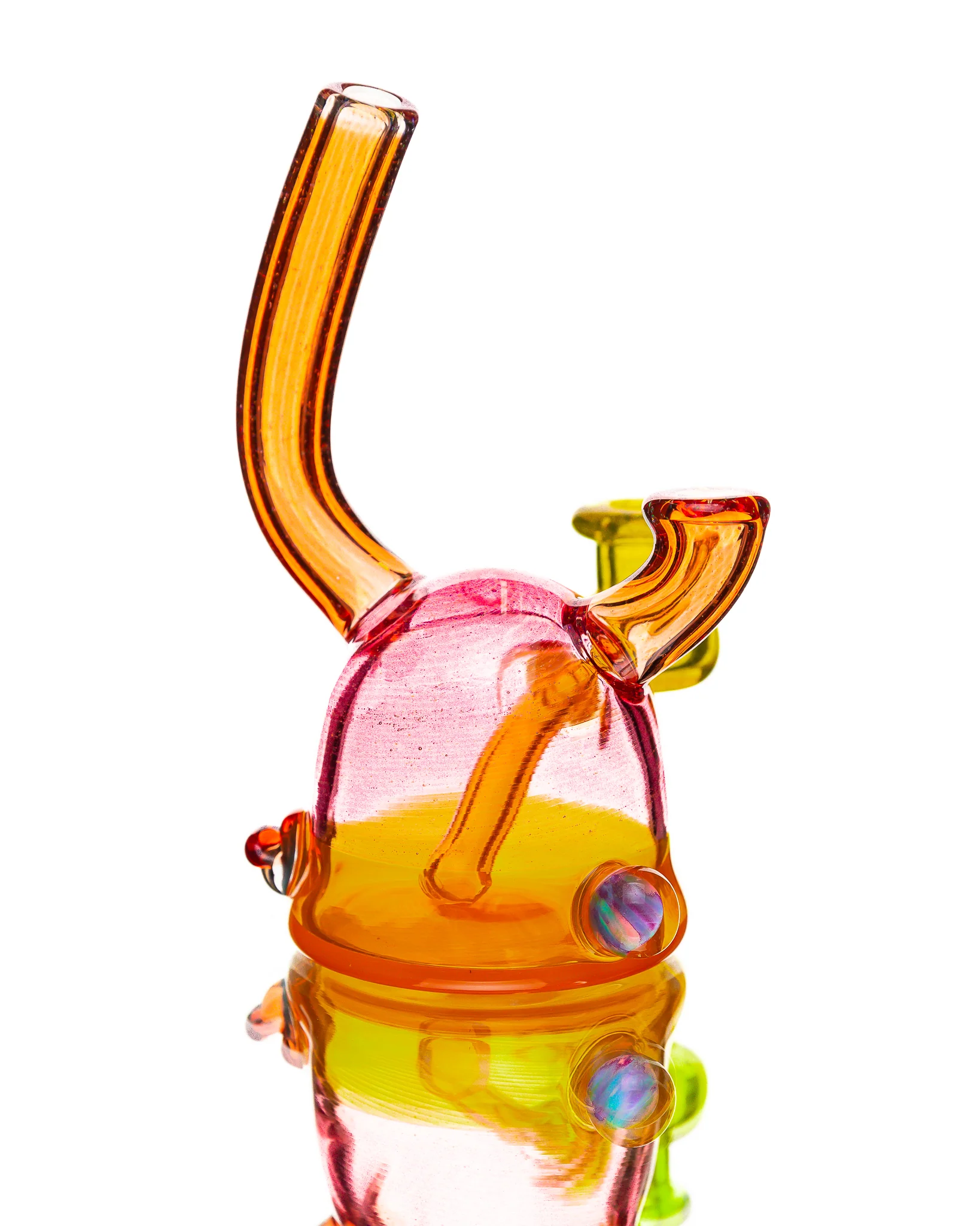 Lerk the World - Head Jammer - Gold Ruby & Transparent Orange (CFL) - Image 2
