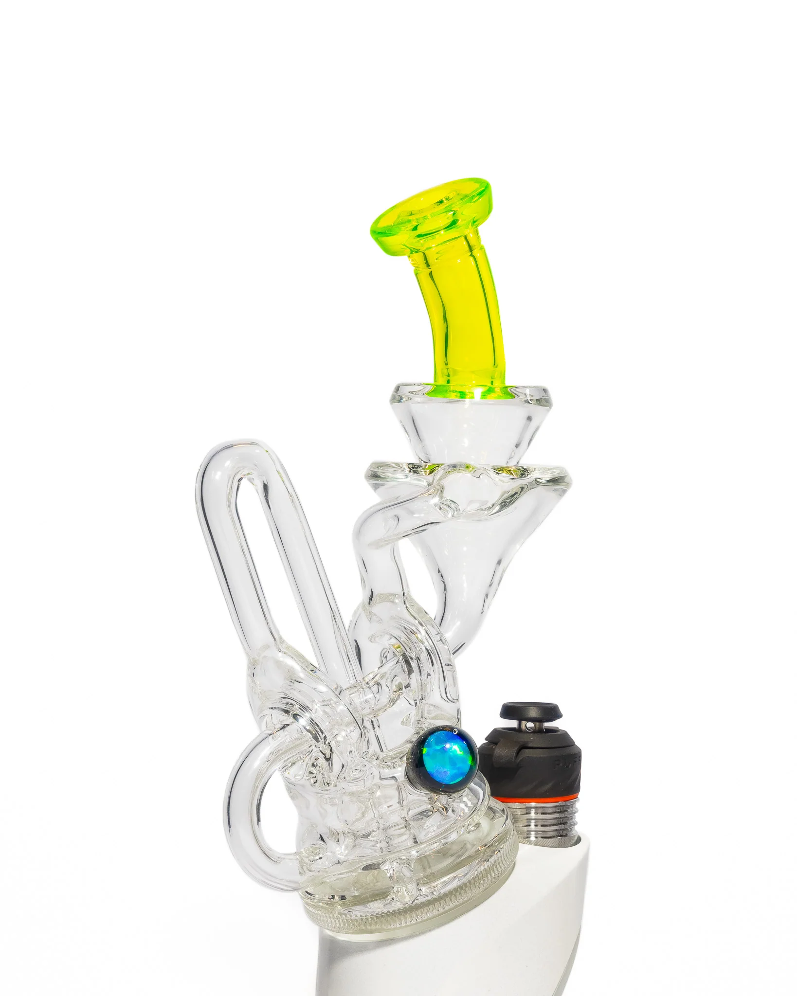 Mac White Glass - Puffco Infinity Recycler - Ion (UV) - Image 9