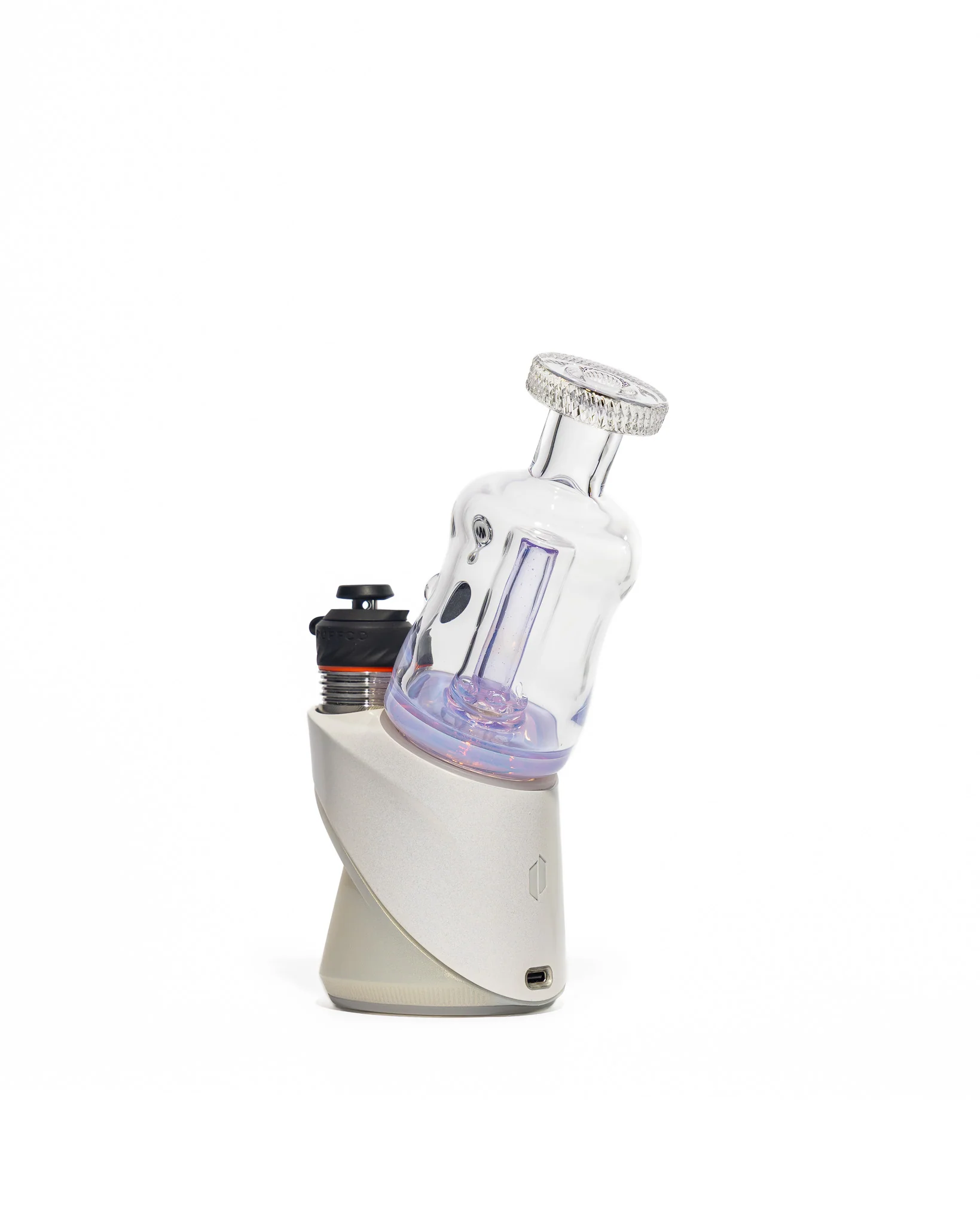 Mac White Glass - Puffco Bubbler Attachment - Lucid (CFL) - Image 5