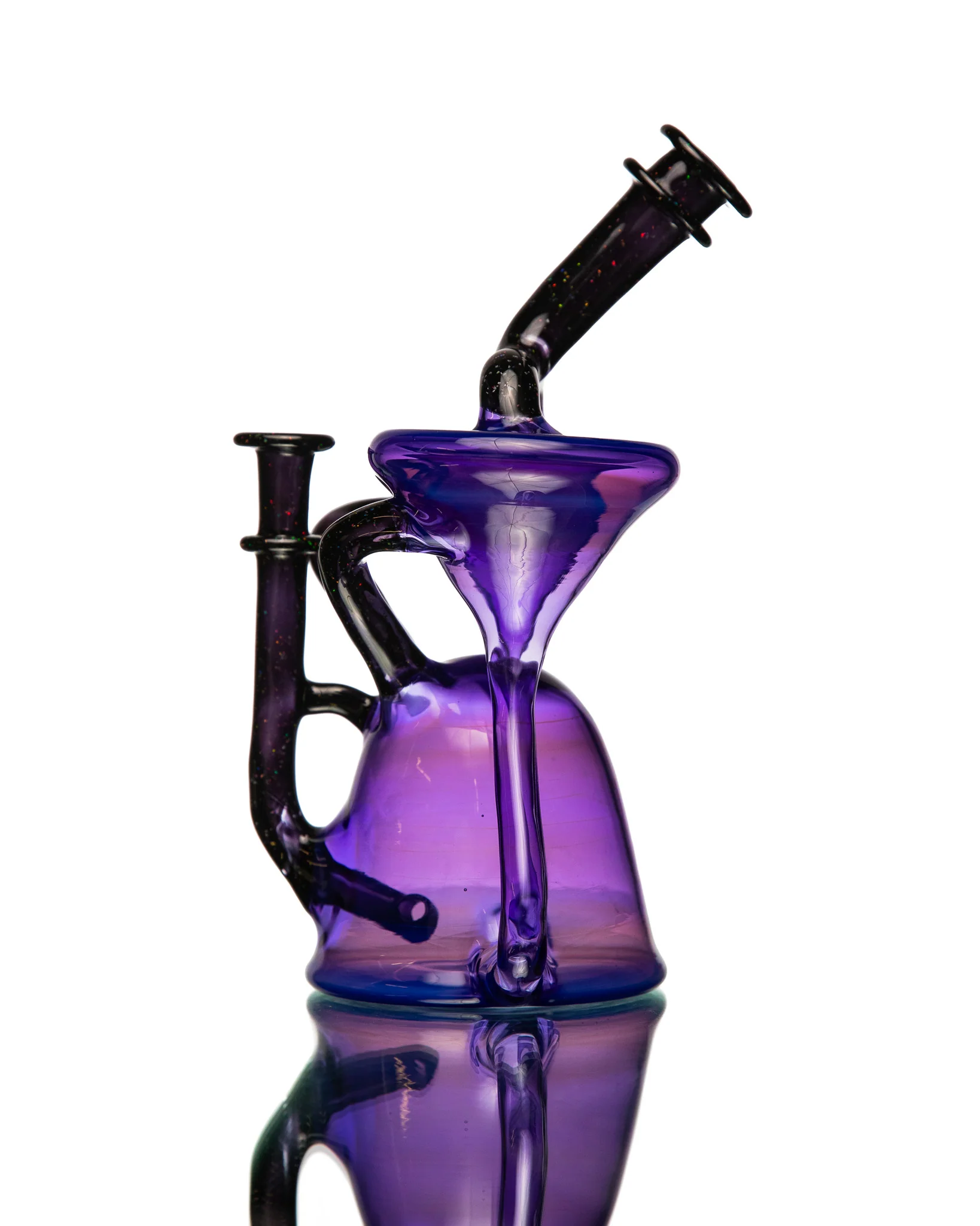 ManChild Glass - Double Spinner - Empire & Jet Black (Crushed Opal) - Image 3
