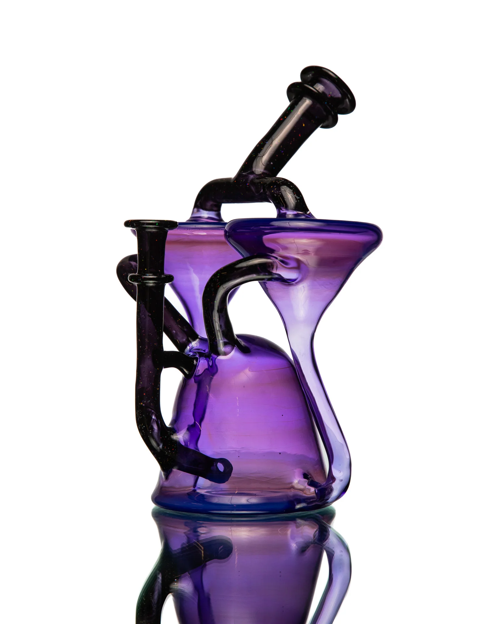 ManChild Glass - Double Spinner - Empire & Jet Black (Crushed Opal) - Image 4