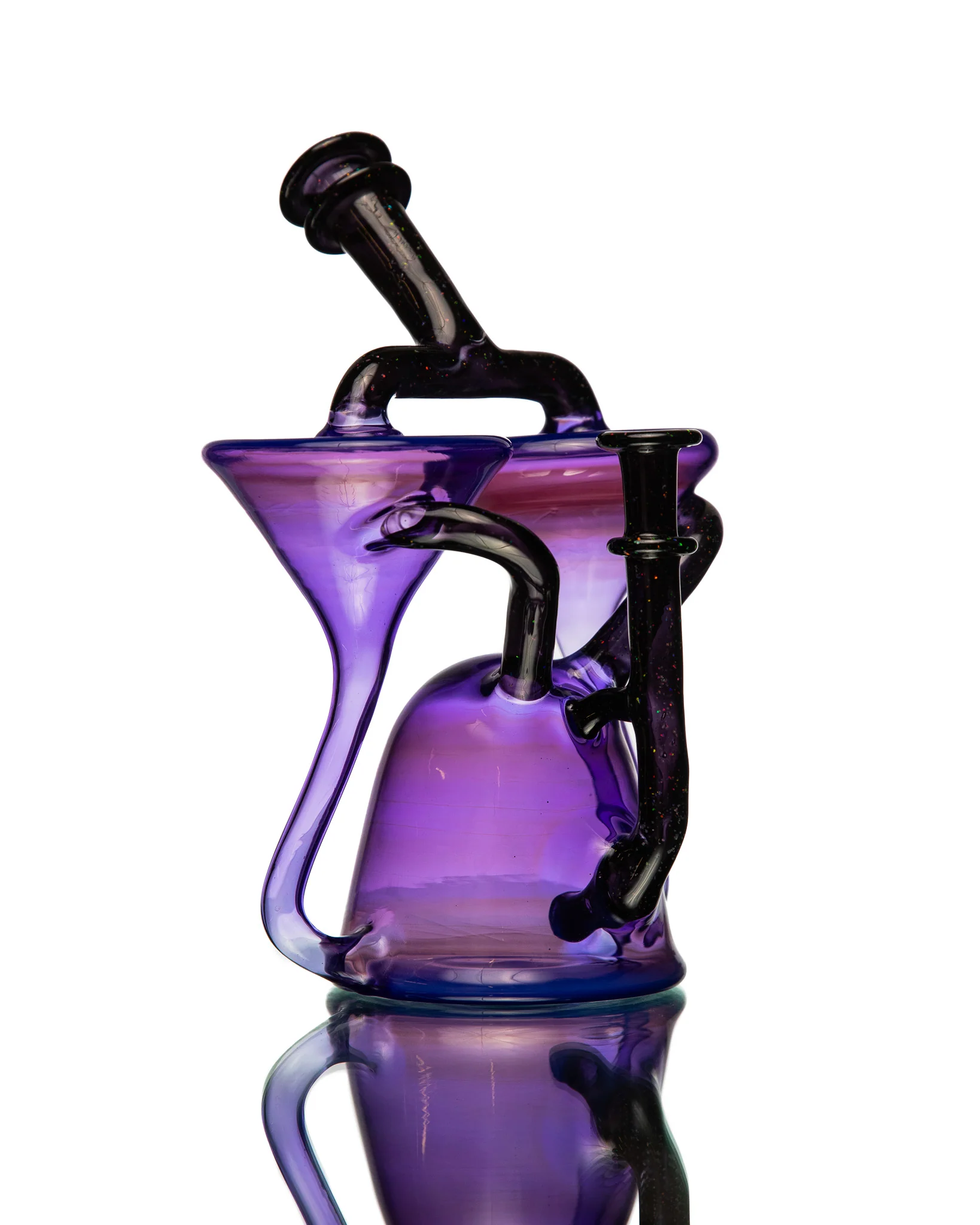 ManChild Glass - Double Spinner - Empire & Jet Black (Crushed Opal) - Image 6