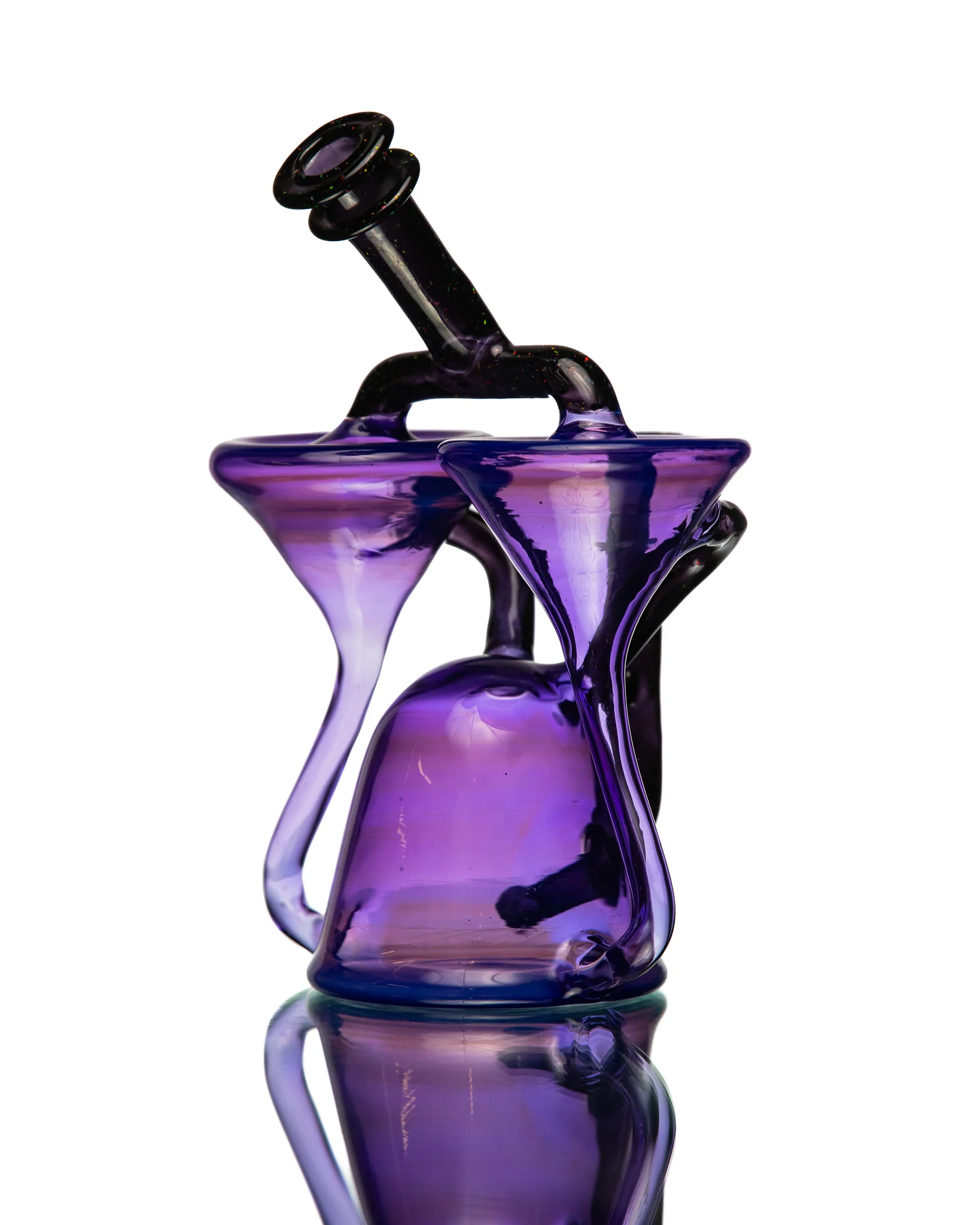 ManChild Glass - Double Spinner - Empire & Jet Black (Crushed Opal) - Image 8