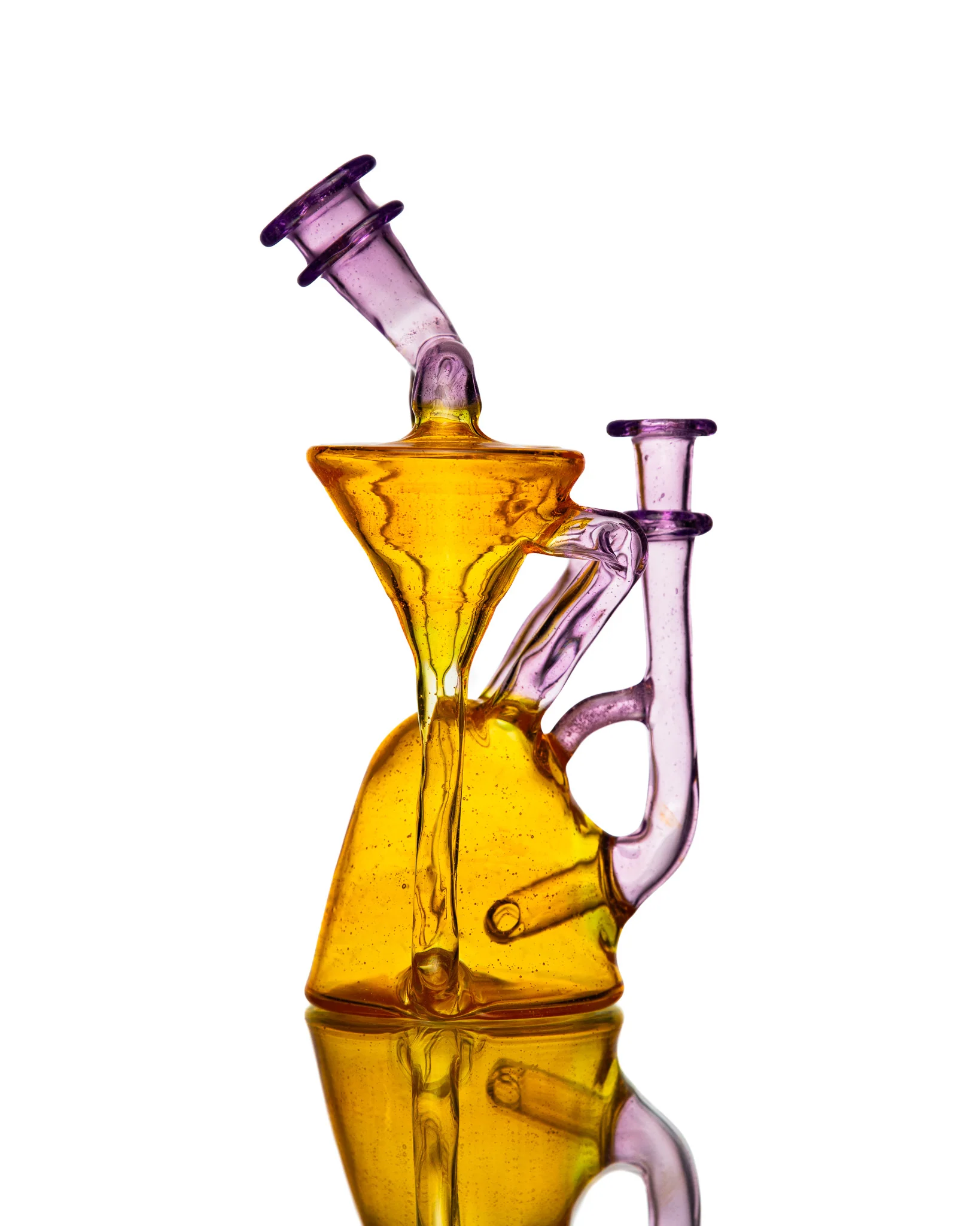 ManChild Glass - Double Spinner - Experimental Orange & Jolly Lollipop - Image 7