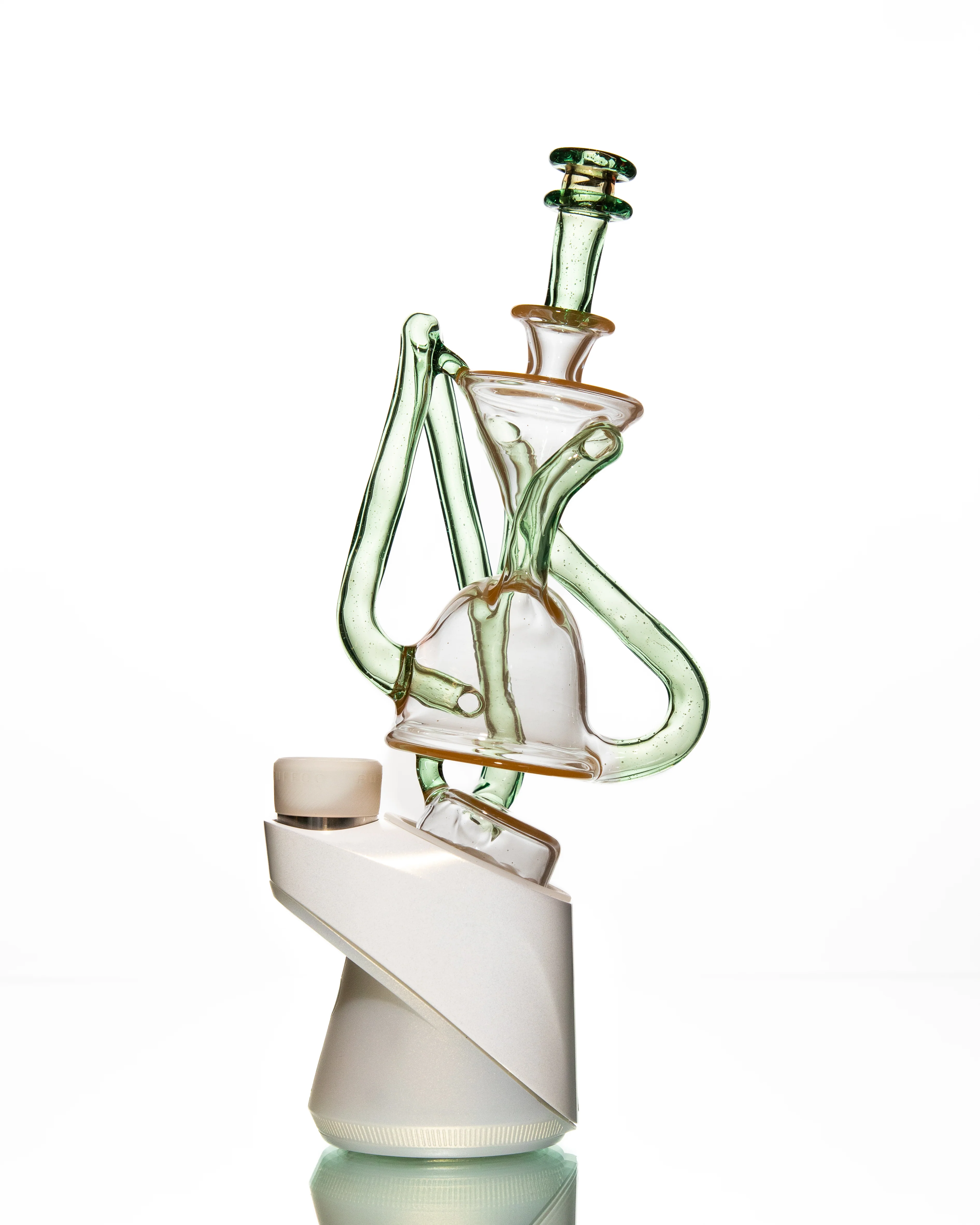ManChild Glass - Puffco Duel Floater - Peach & Hydra (CFL) - Image 5