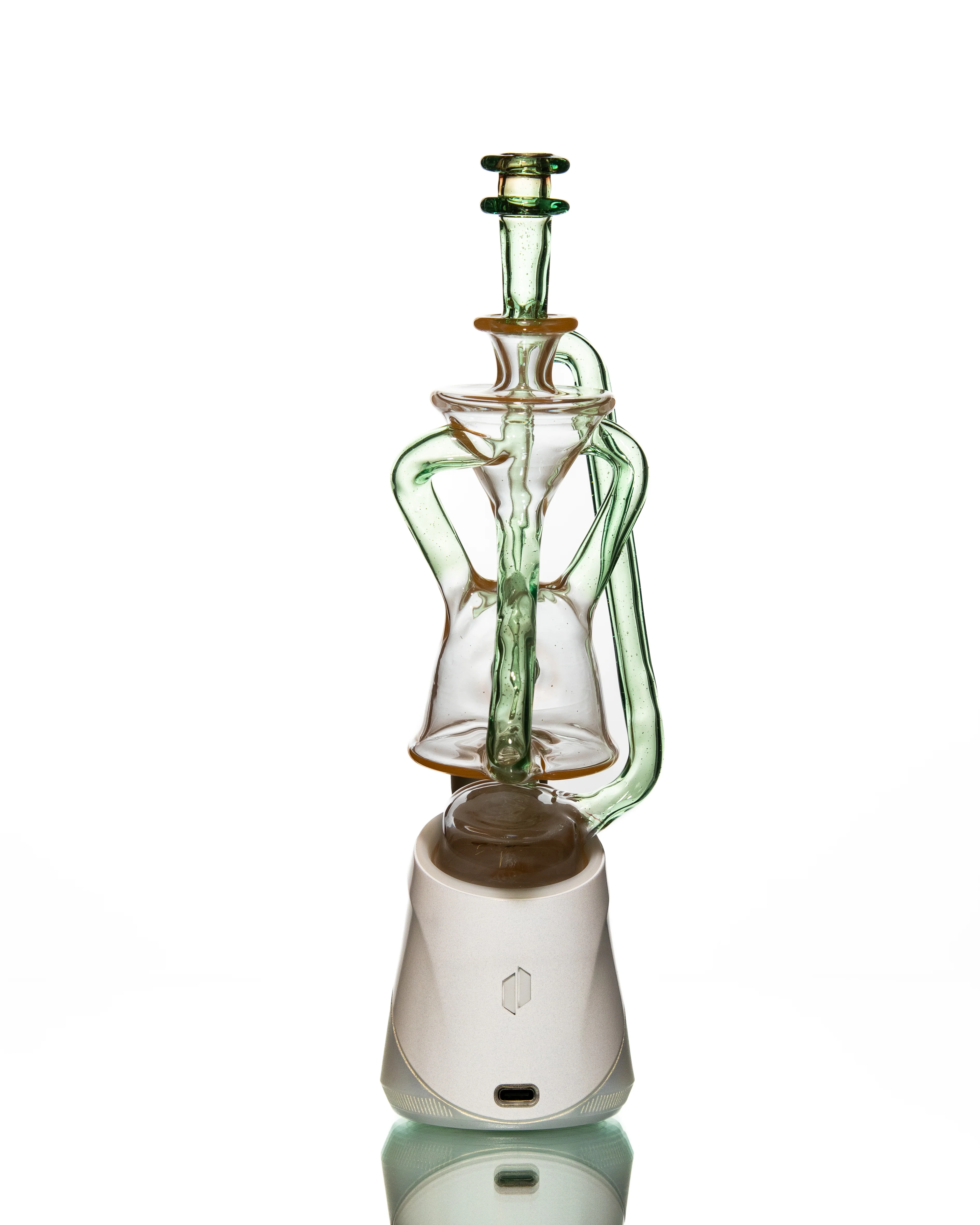 ManChild Glass - Puffco Duel Floater - Peach & Hydra (CFL) - Image 6
