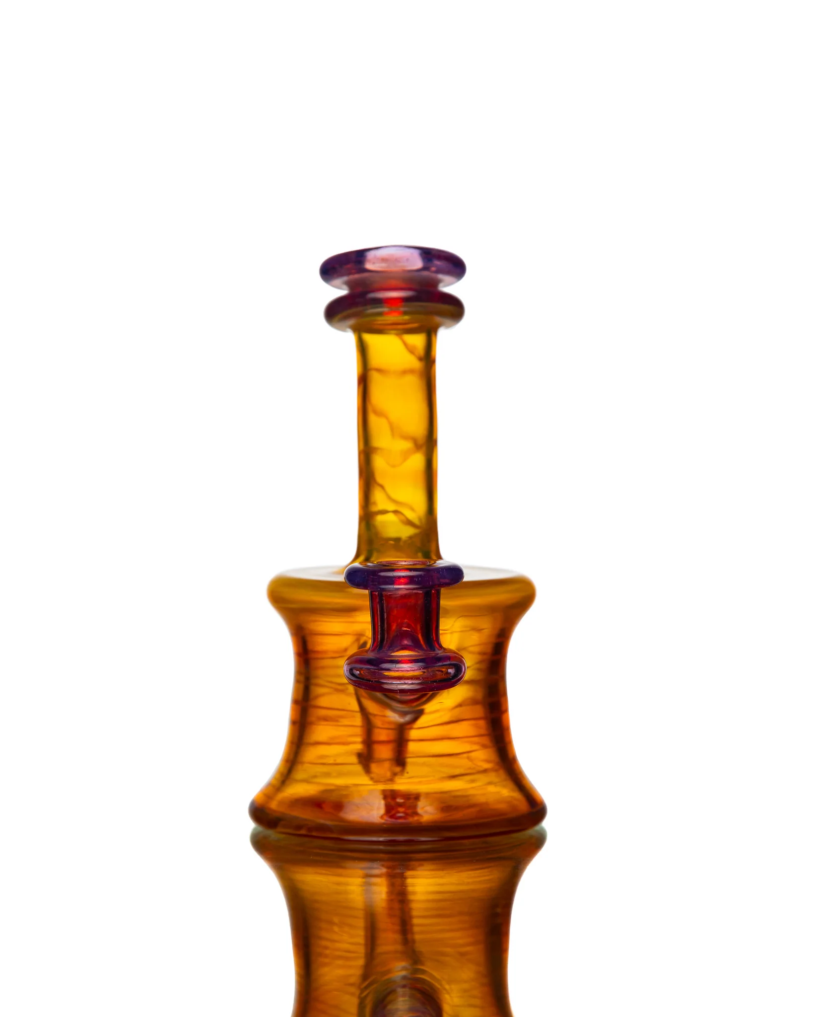 ManChild Glass - Mini Tube - NS Yellow & Purple Rainbow - Image 7
