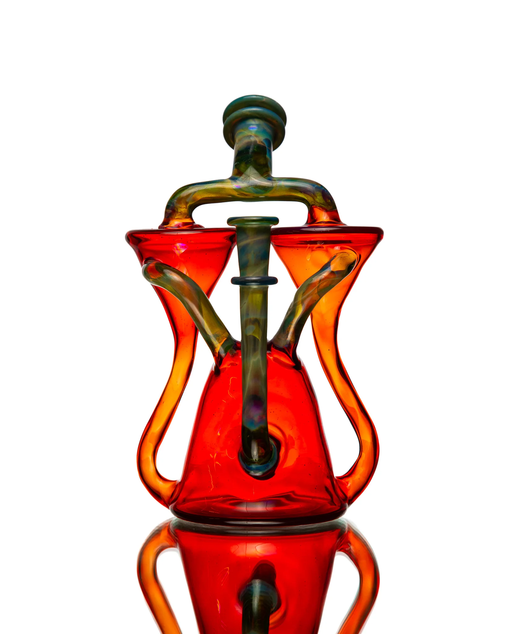ManChild Glass -  Double Spinner - Orange Elvis & I.O. Star - Image 5