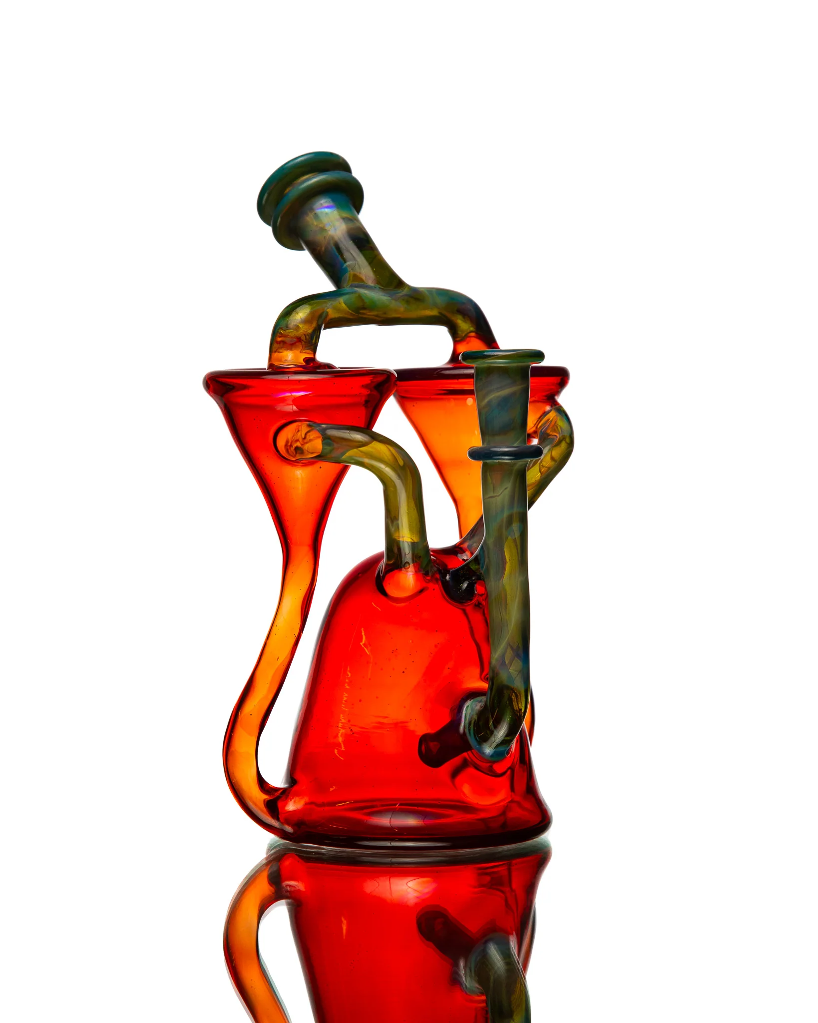ManChild Glass -  Double Spinner - Orange Elvis & I.O. Star - Image 6