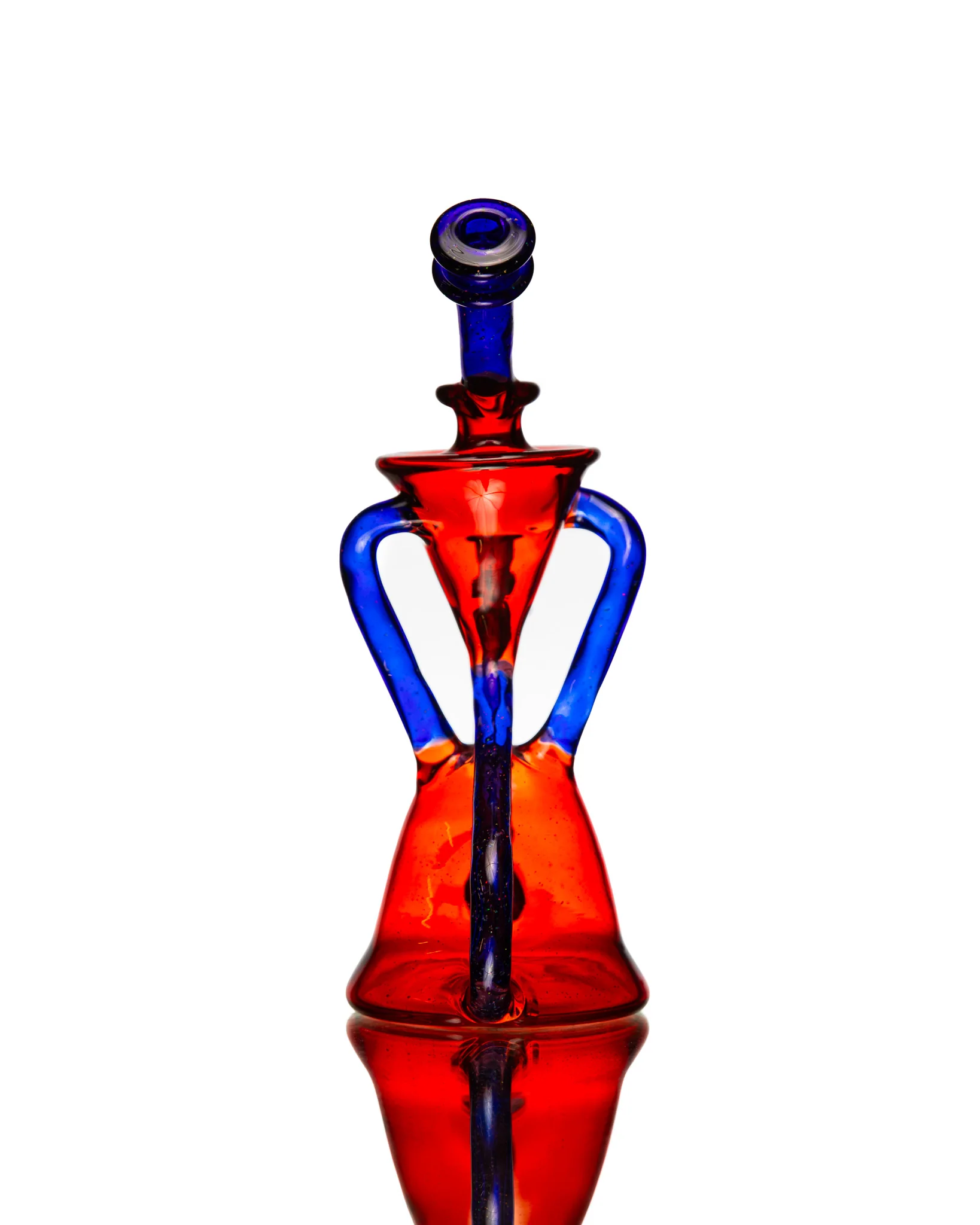 ManChild Glass - Duel Uptake - Pomegranate & Cobalt (Crushed Opal) - Image 3