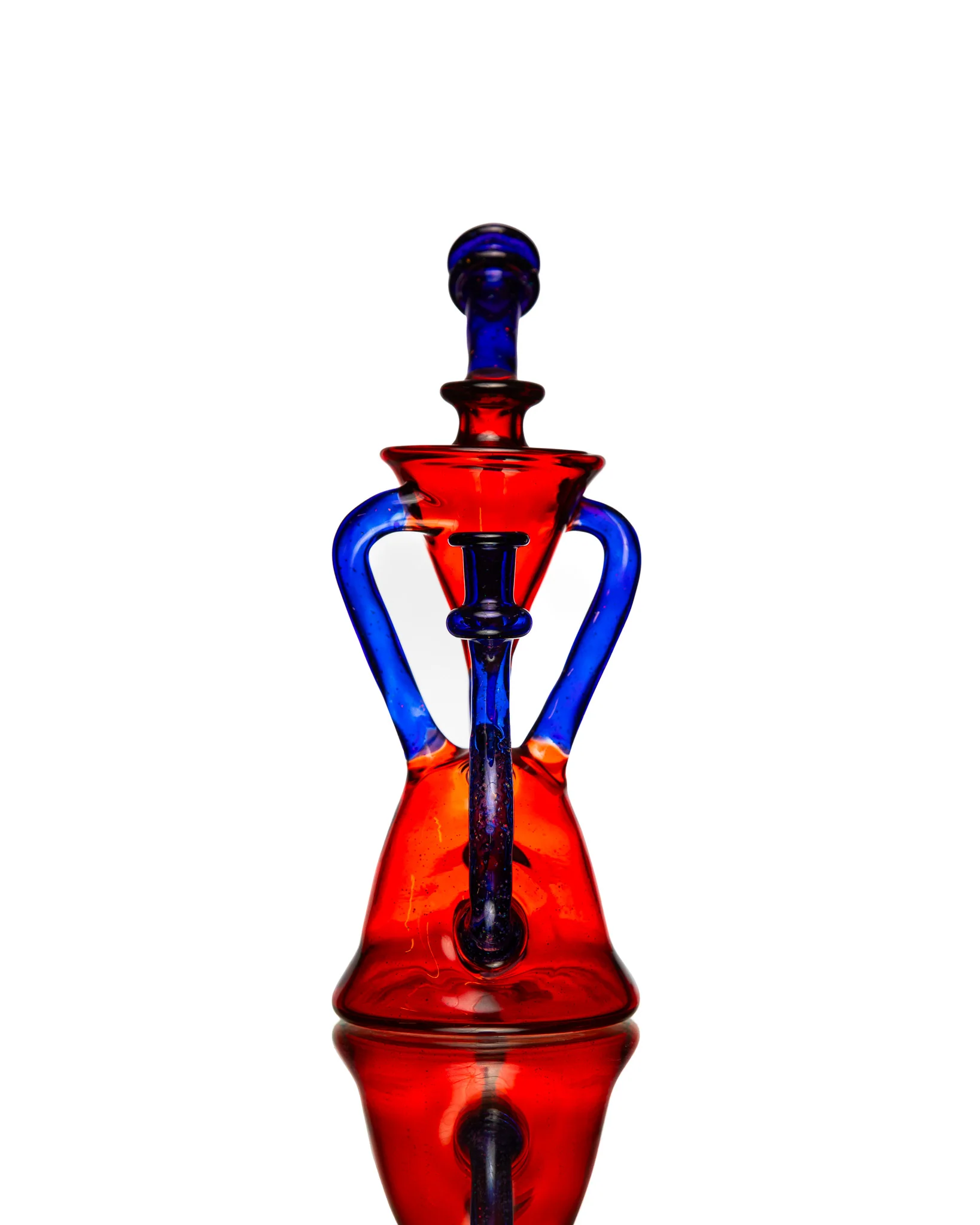 ManChild Glass - Duel Uptake - Pomegranate & Cobalt (Crushed Opal) - Image 7