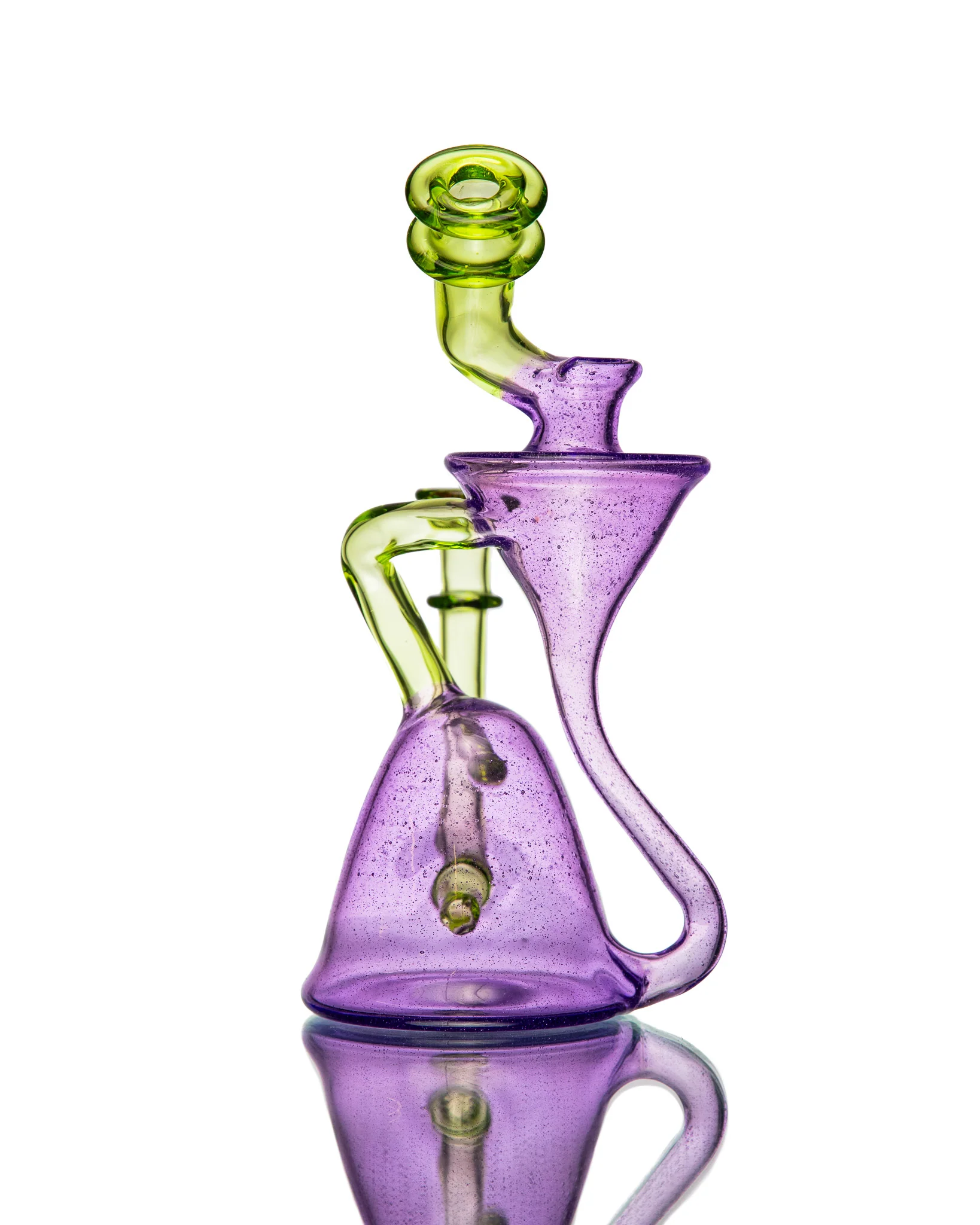 ManChild Glass - Purple Lollipop & Absinthe Side Saddle Recycler - Image 3