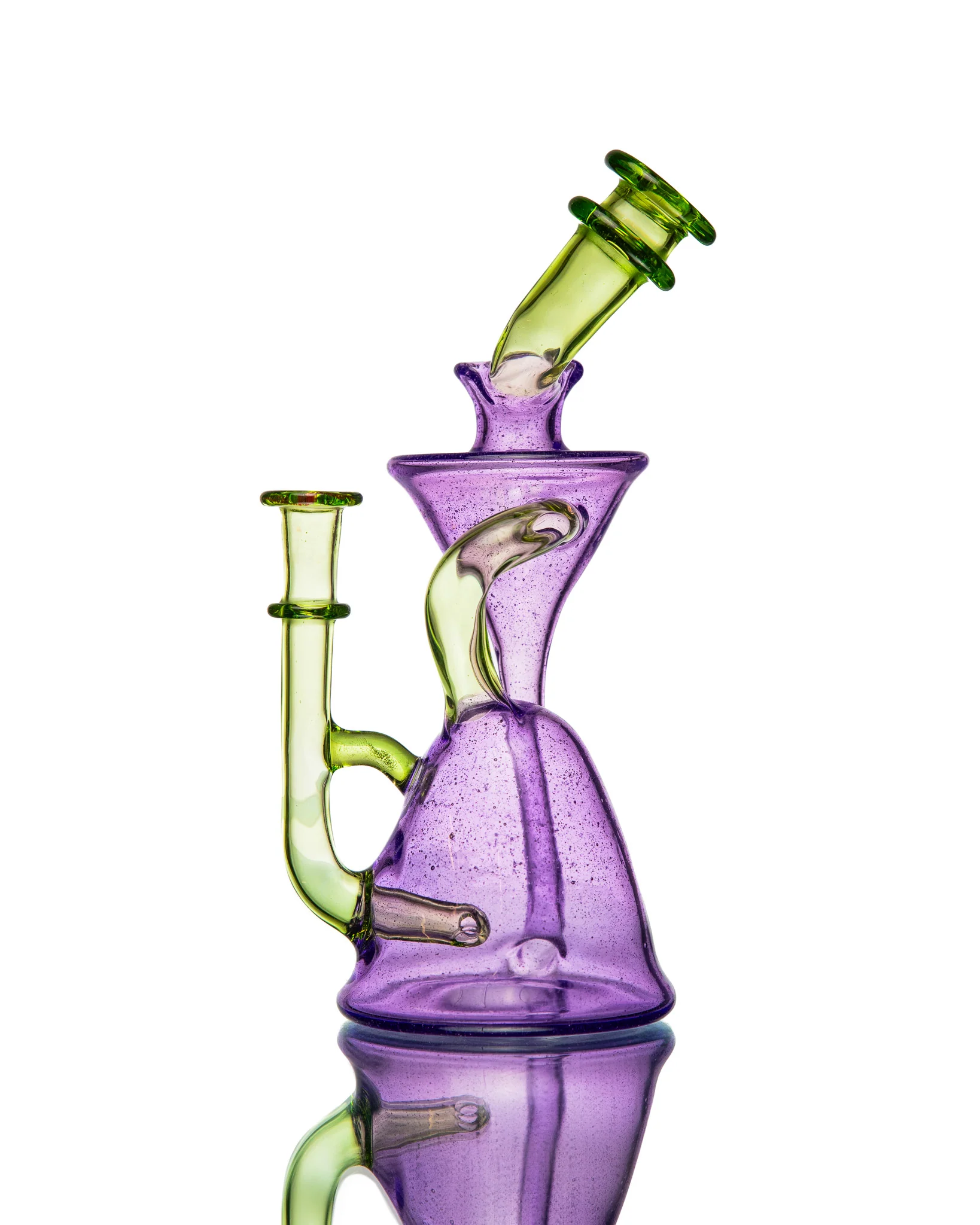 ManChild Glass - Purple Lollipop & Absinthe Side Saddle Recycler - Image 5