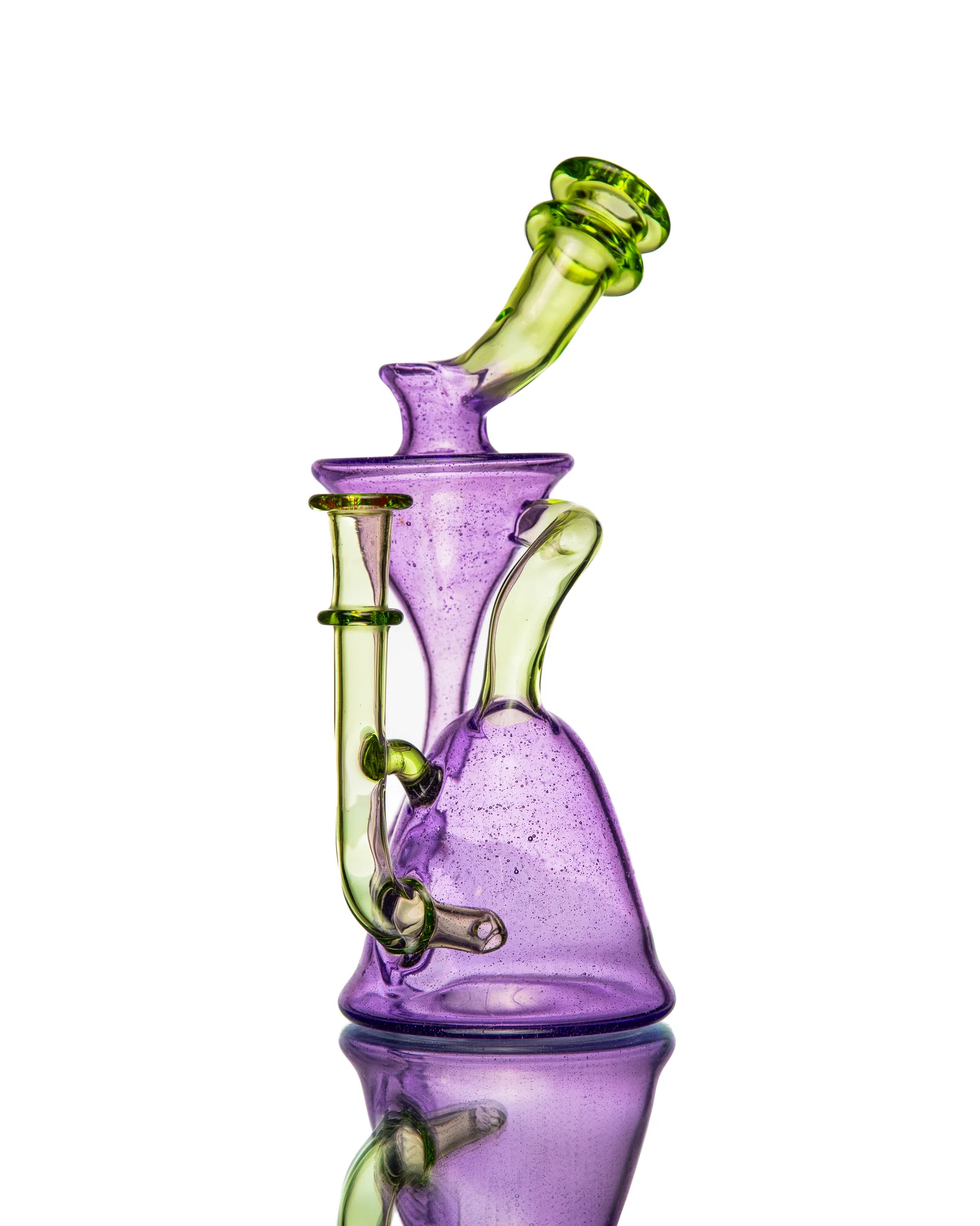 ManChild Glass - Purple Lollipop & Absinthe Side Saddle Recycler - Image 6
