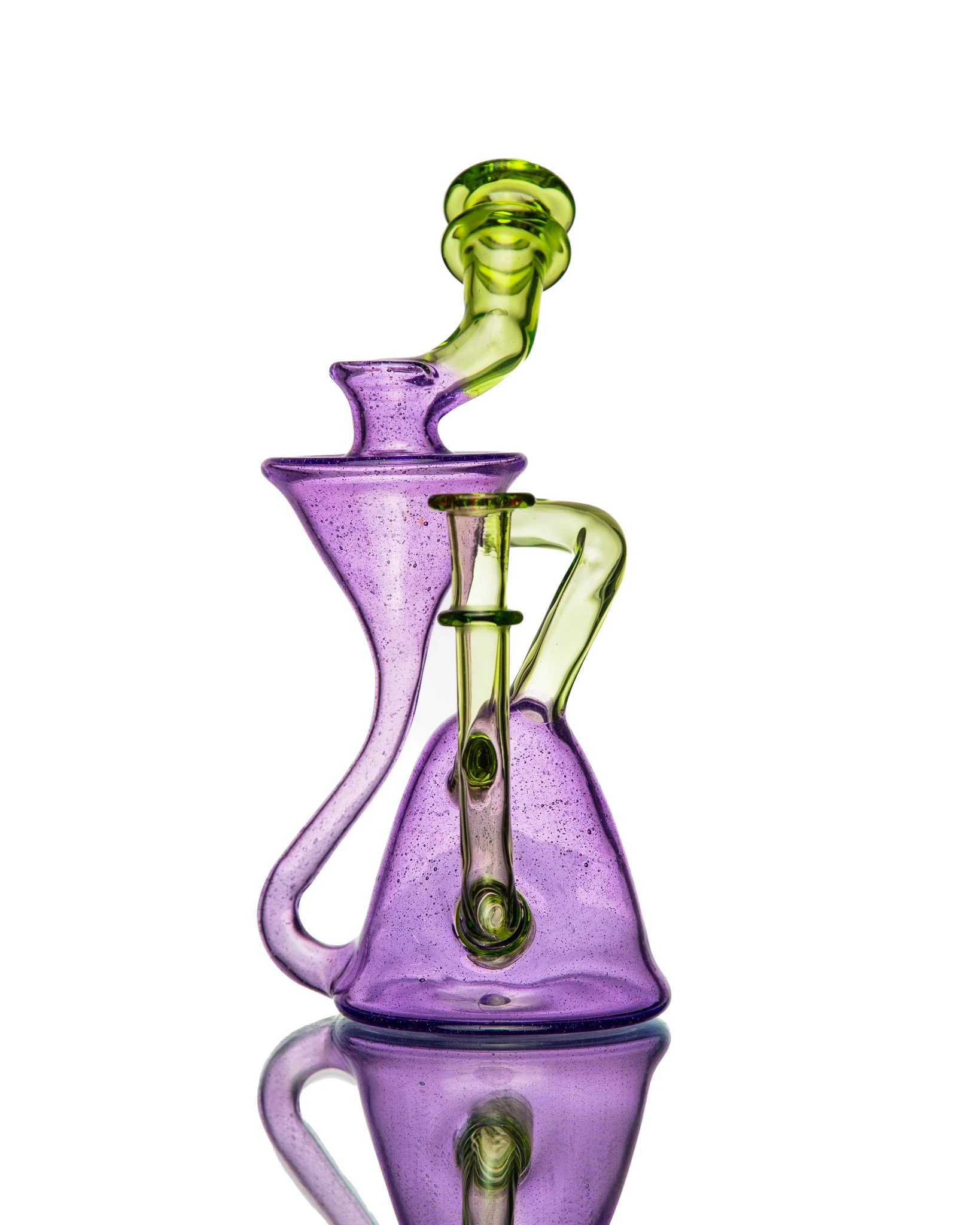 ManChild Glass - Purple Lollipop & Absinthe Side Saddle Recycler - Image 7