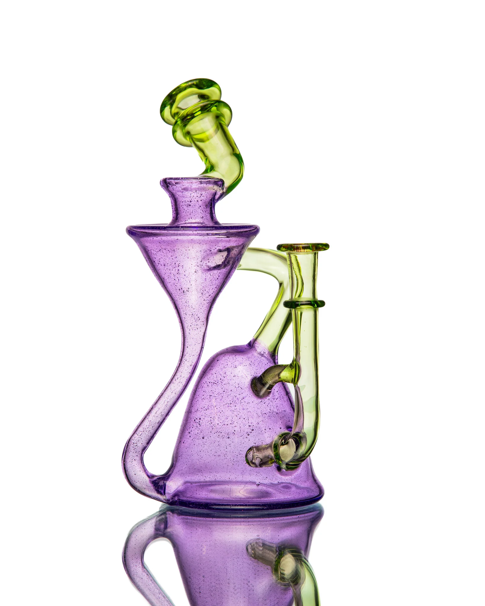 ManChild Glass - Purple Lollipop & Absinthe Side Saddle Recycler - Image 8