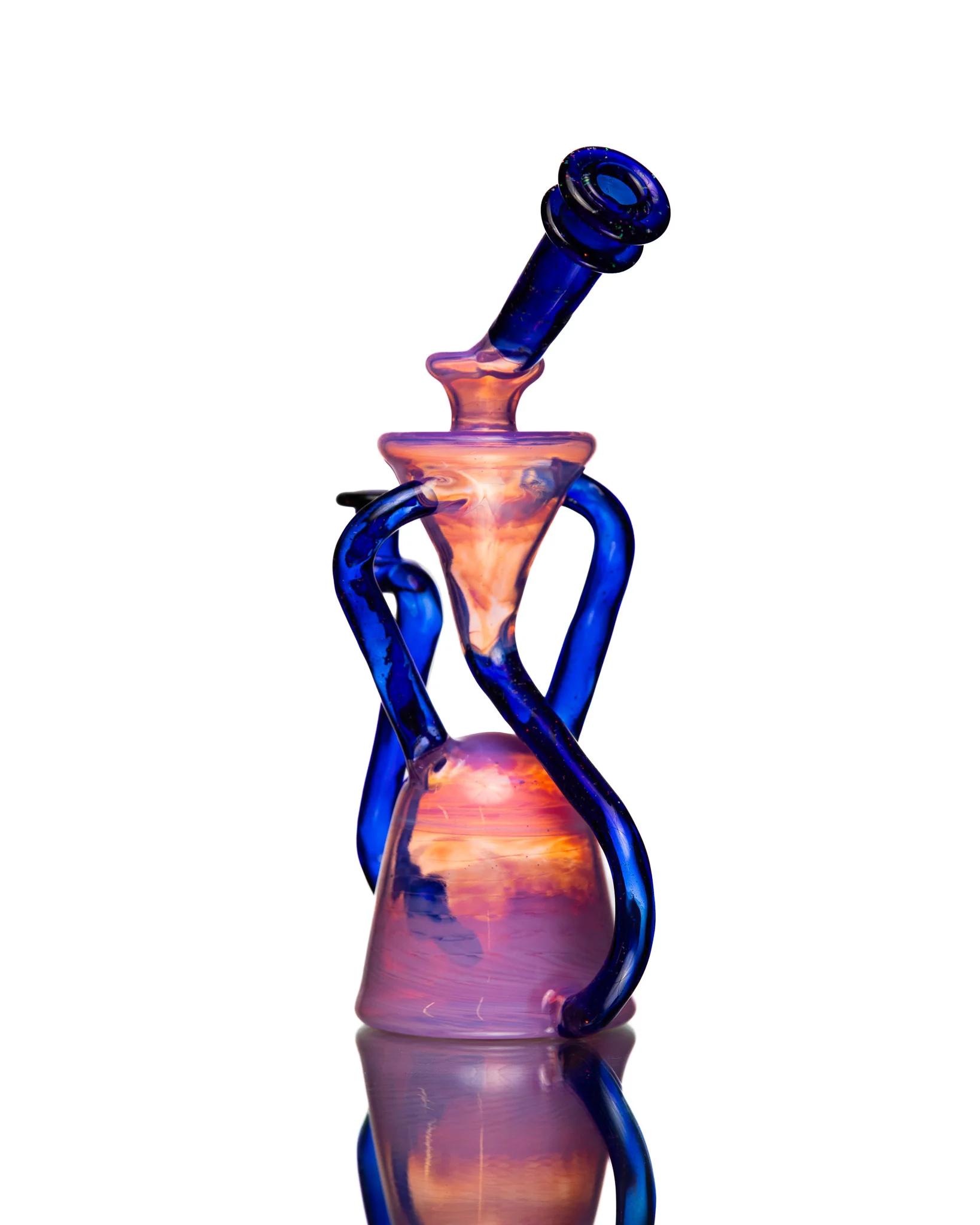 ManChild Glass - Duel Uptake - Rose Quartz & Cobalt (Crushed Opal) - Image 4