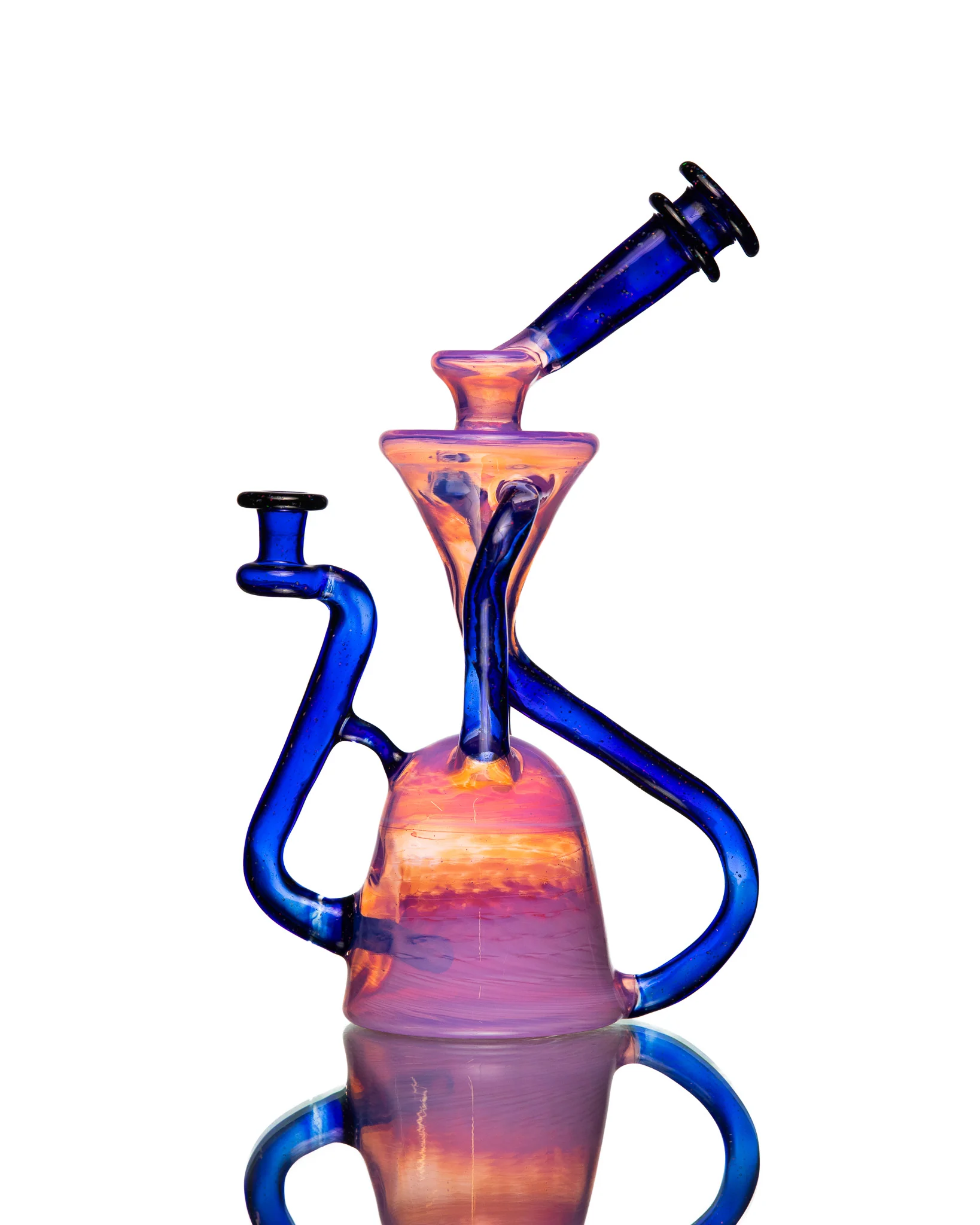 ManChild Glass - Duel Uptake - Rose Quartz & Cobalt (Crushed Opal) - Image 5