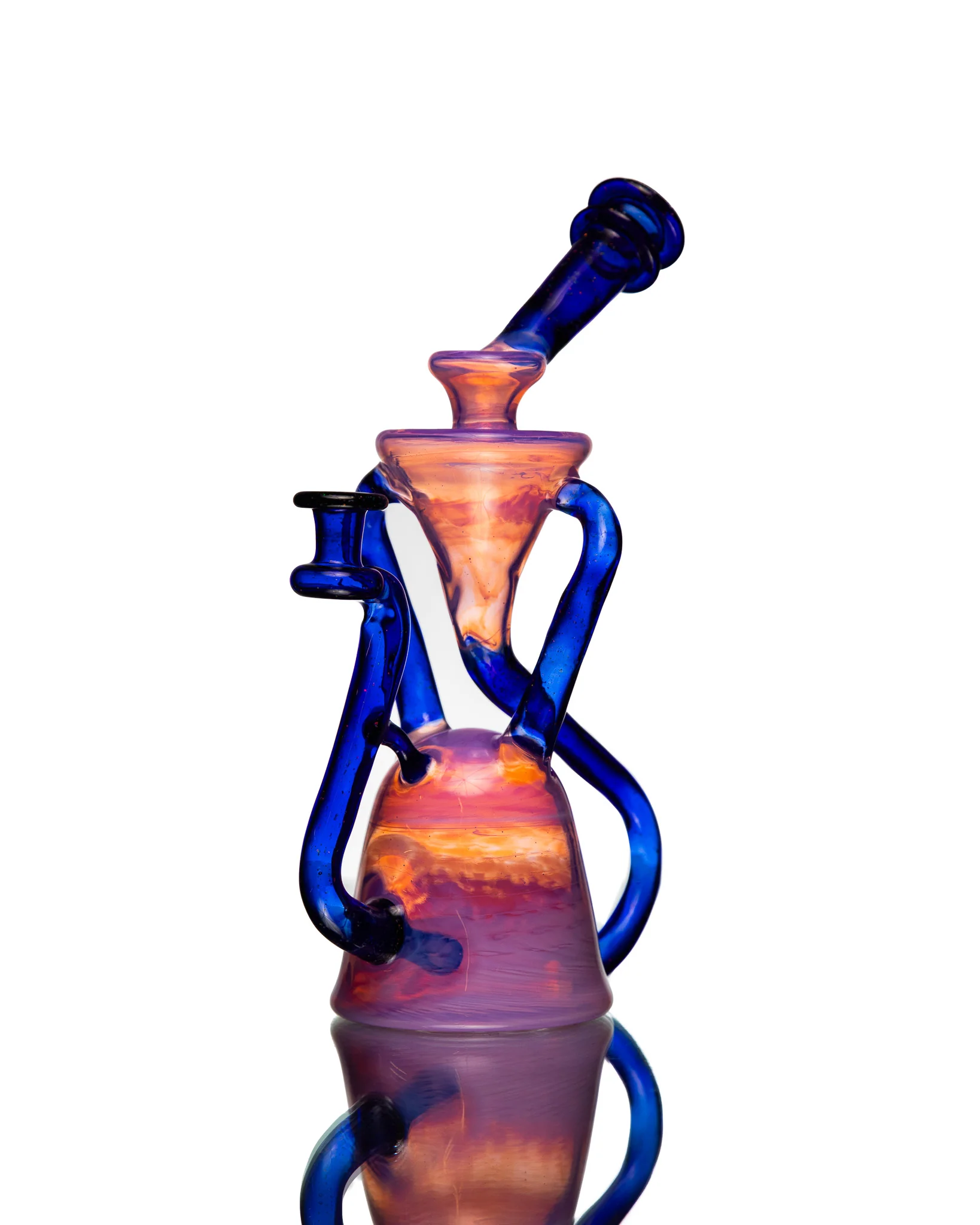 ManChild Glass - Duel Uptake - Rose Quartz & Cobalt (Crushed Opal) - Image 6