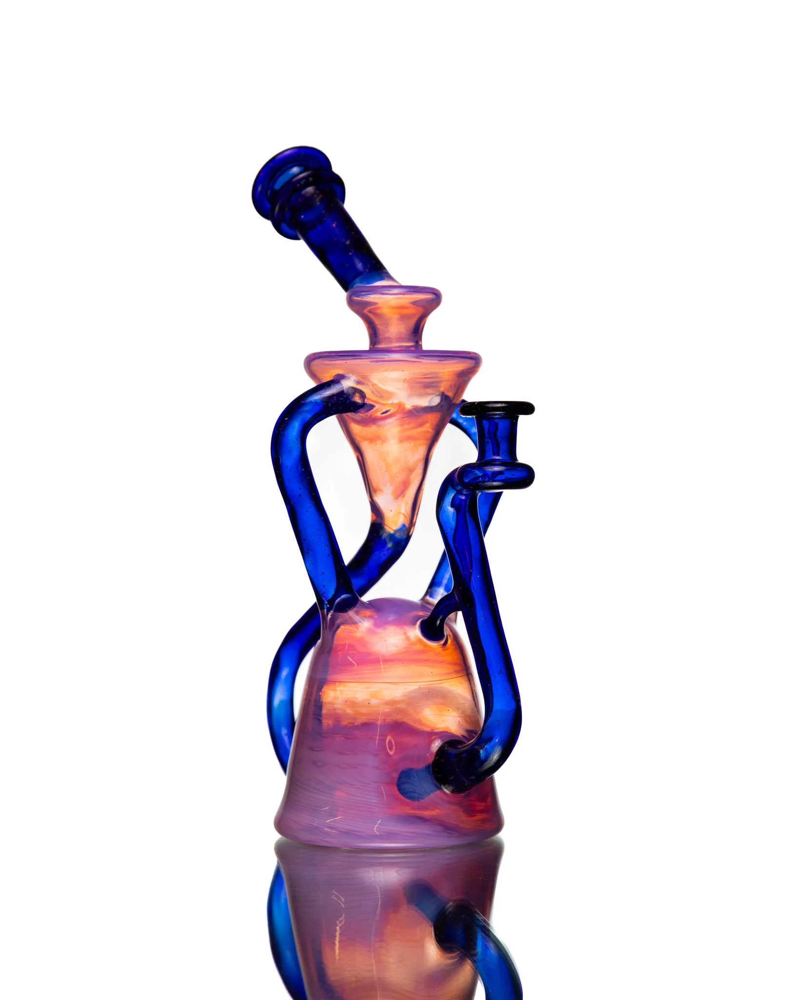 ManChild Glass - Duel Uptake - Rose Quartz & Cobalt (Crushed Opal) - Image 8