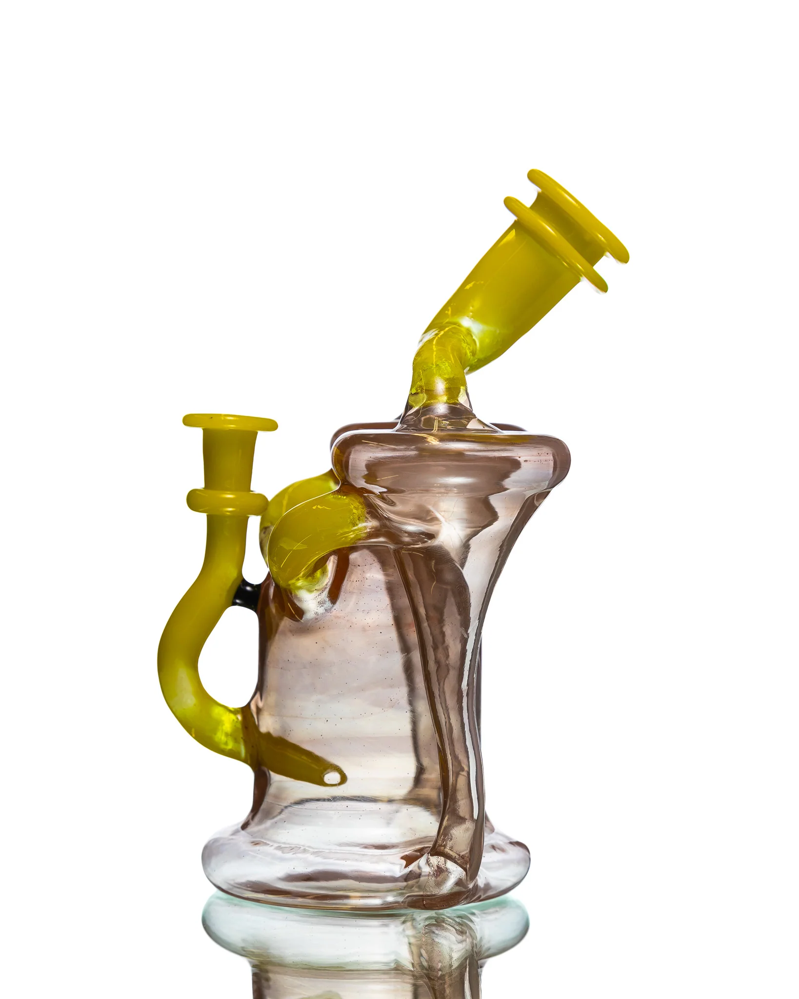 ManChild Glass - Double Spinner - Yellow & Tan - Image 4