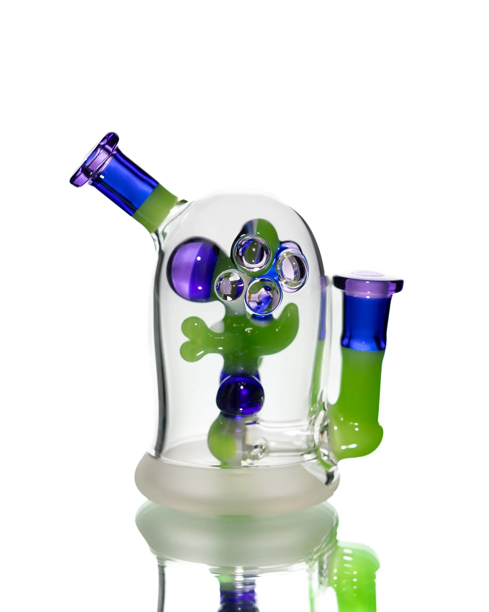 Mitzel Glass - Green/Blue Trapped Yoshi #267 - Image 3