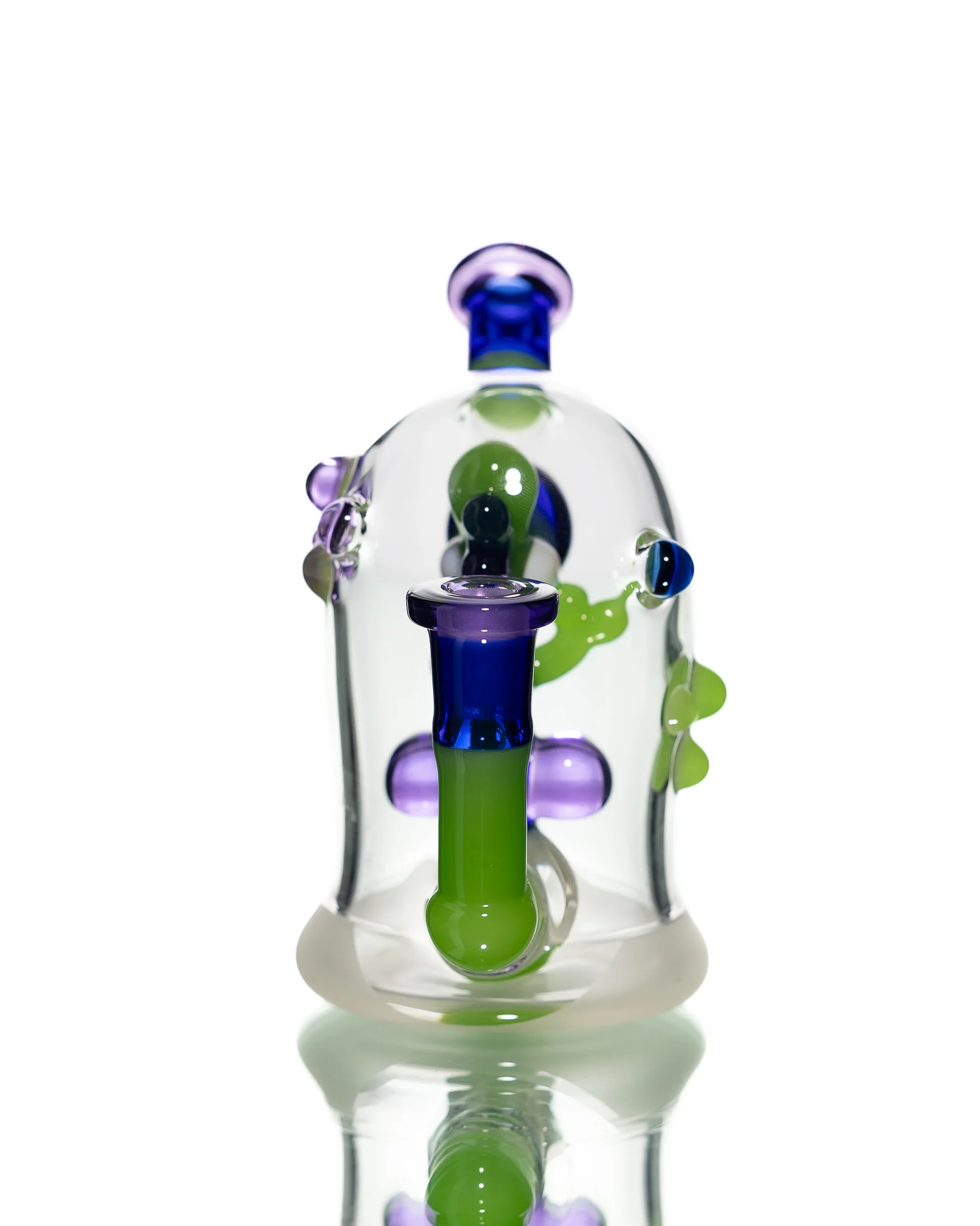 Mitzel Glass - Green/Blue Trapped Yoshi #267 - Image 4